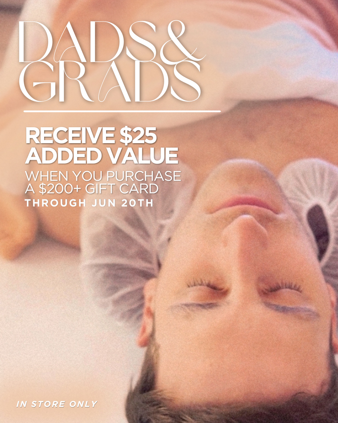 For the dads, the grads, and the people we're proud of. 💙
Whether they're celebrating a milestone, starting a new chapter, or simply overdue for a little time to themselves, a spa day is a gift they'll actually enjoy.
Now through June 20th, receive a complimentary $25 added value when you purchase a $200+ gift card.
Perfect for:
✨ Massage
✨ Facials
✨ Sauna Sessions
✨ Stretch Therapy
✨ Reiki & Wellness Rituals
Give them something that can't be wrapped — a chance to slow down, recharge, and feel cared for.
Available in-store only through June 20th.