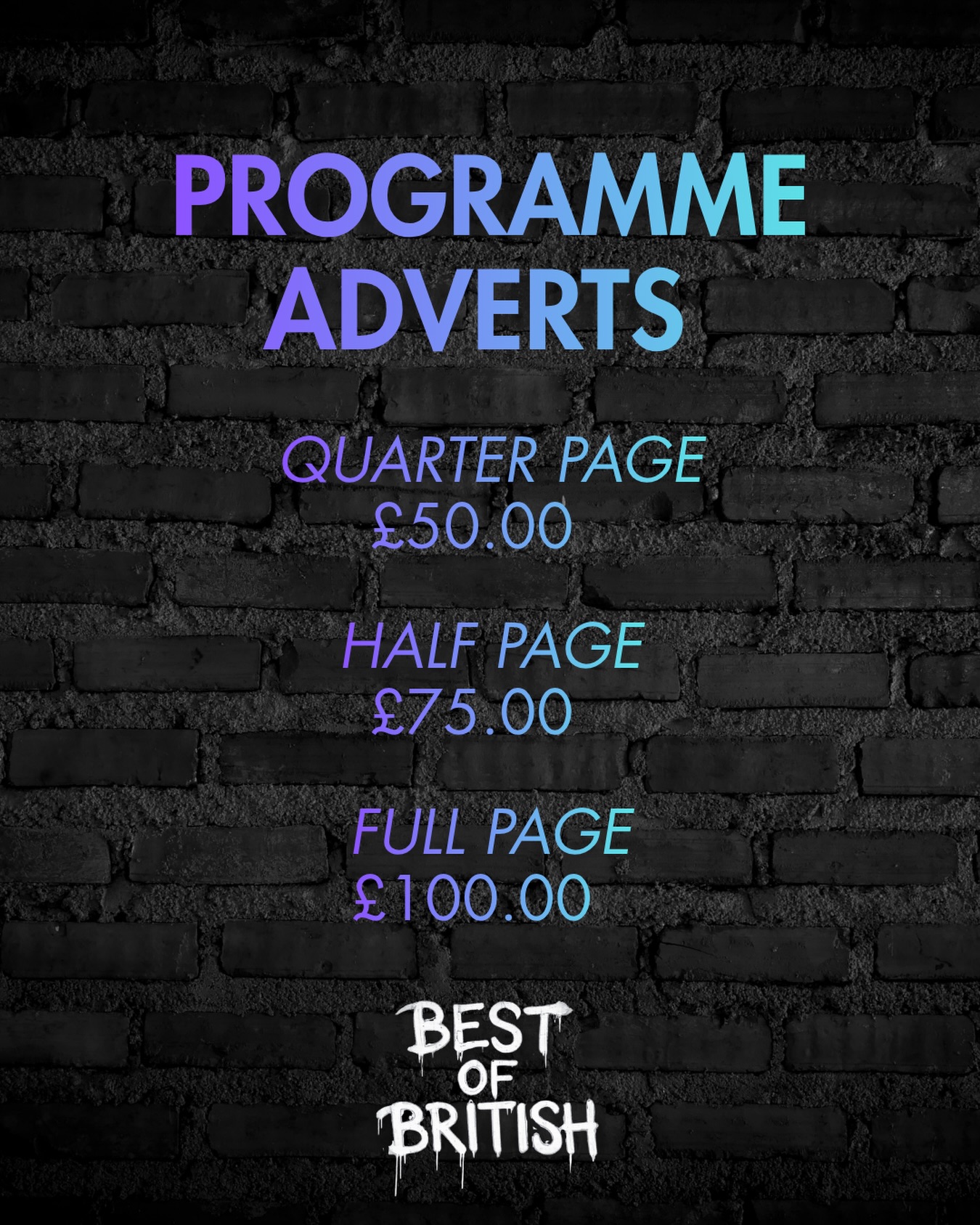 LOCAL BUSINESSES - ADVERTISE WITH US!🎭
Are you a local business? Here’s your chance to be seen by our incredible audiences at our upcoming Summer Showcase ‘Best of British’!
With audiences of up to 750 people across three performances, this is a fantastic opportunity to promote your business while supporting the local theatre scene.
Programme Advert Prices:
Quarter Page - £50
Half Page - £75
Full Page - £100
🗓 Artwork deadline: 1st July 2026
To book your advert, contact us today:
📧 hello@copperstudios.co.uk
#josephandtheamazingtechnicolordreamcoat #supportlocaltheatre #performingarts