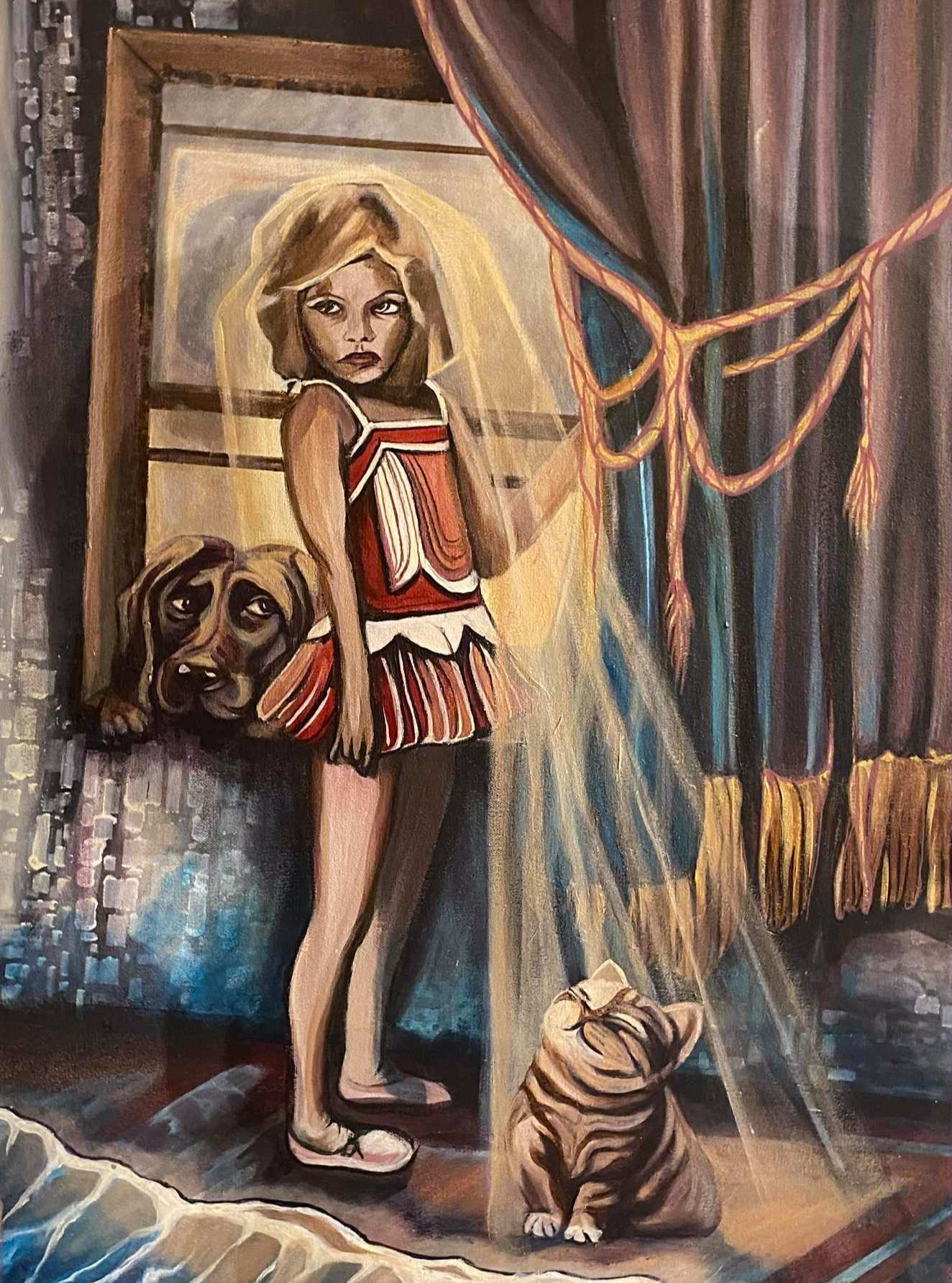 "Veil" - This one was so fun and magical to paint - it came after a long dry spell in my painting and simply delights me!
I'm finally ready to let it go out into the world.
Available to purchase - 24x36 inches - acrylic on canvas
$600 - payment plan can be discussed if you really love it.