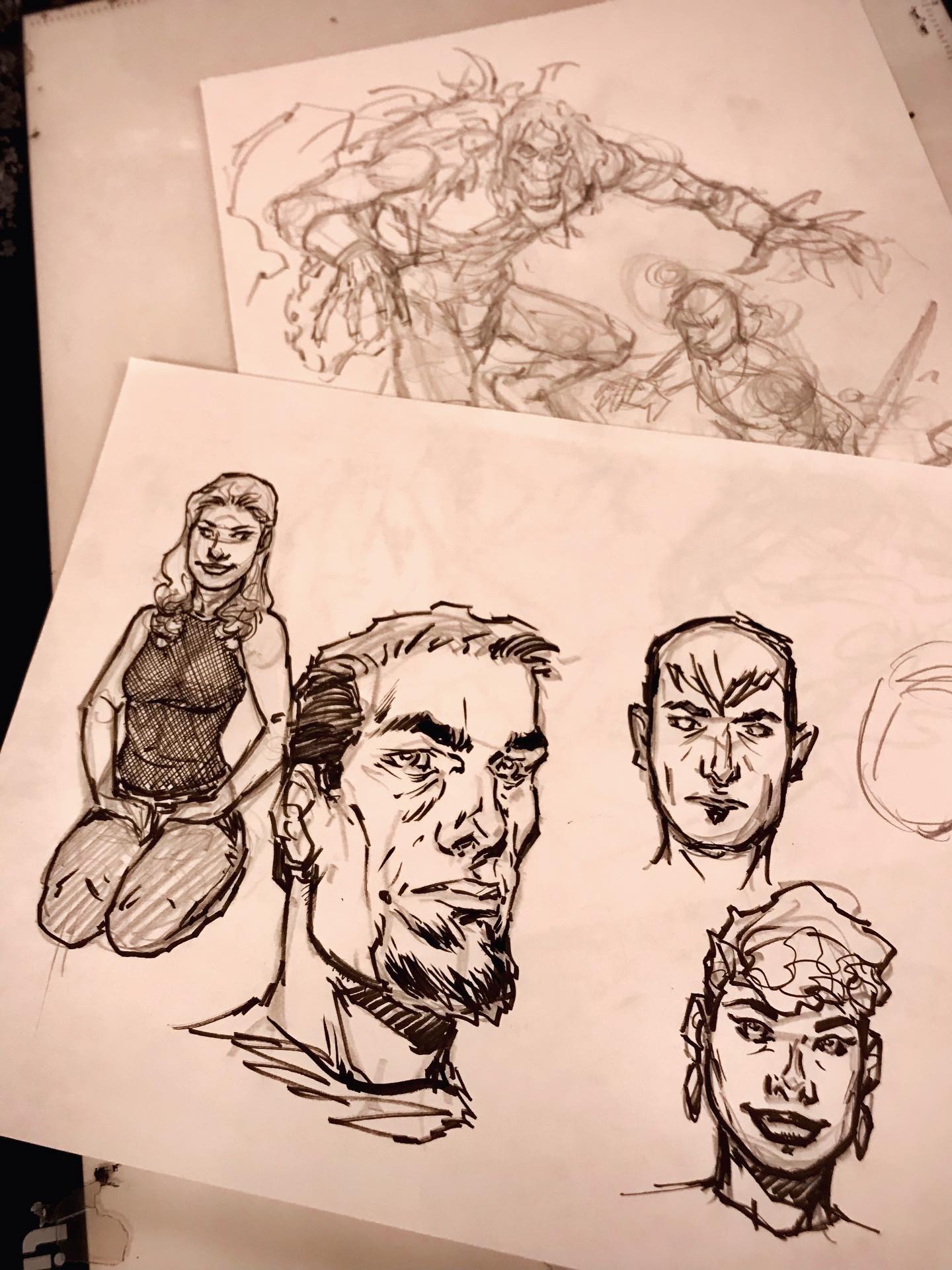 Live Drawing stream tonight at 8pm est on the usual platforms. It’s the road to Heroes Con! We may draw and we may paint a bit. Hope to see you there. #comics #comicart #comicartist #streamer #streaming