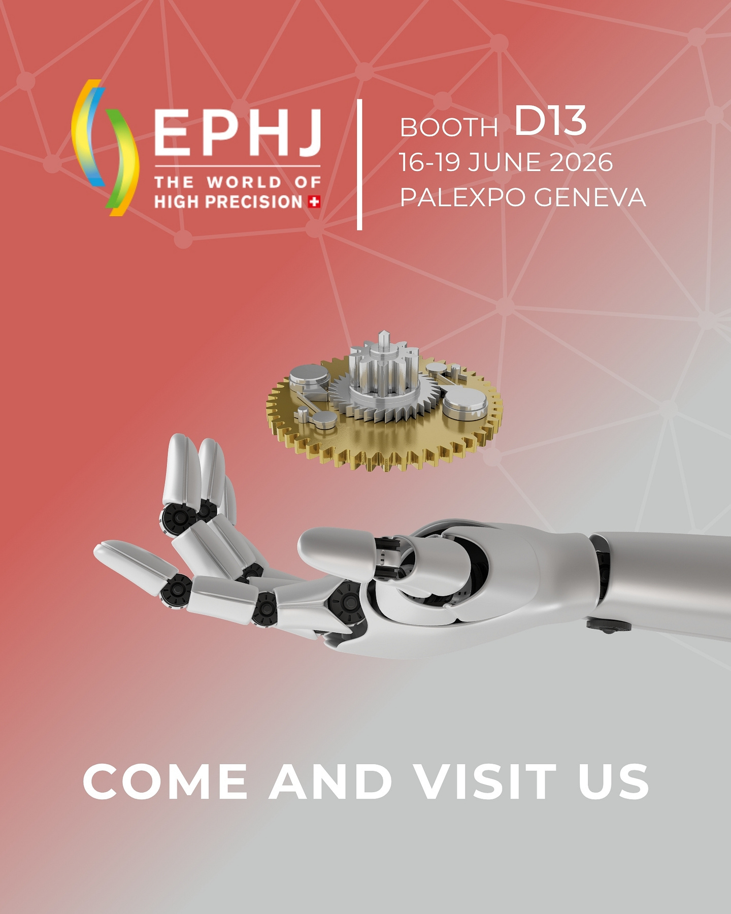 📍 Vom 16. bis 19. Juni 2026 sind wir an der EPHJ in Genf – Stand D13.
Entdecken Sie unsere Lösungen für präzise Antriebstechnik: von Mikrokomponenten über Zahnräder und Zahnradwellen bis hin zu massgeschneiderten Sonderausführungen.
Kommen Sie vorbei, sprechen Sie mit unserem Team über Ihre Projekte und erleben Sie Präzision im Detail.
Wir freuen uns auf Ihren Besuch! 👋
📍 From 16 to 19 June 2026, you’ll find us at EPHJ in Geneva – Booth D13.
Discover our solutions for precision drive technology: from micro-components, gears and gear shafts to customised special designs.
Stop by, meet our team and talk to us about your current or future projects.
We look forward to welcoming you! 👋
#wsiegristag #ephj2026 #innovation #highprecision #swissmade