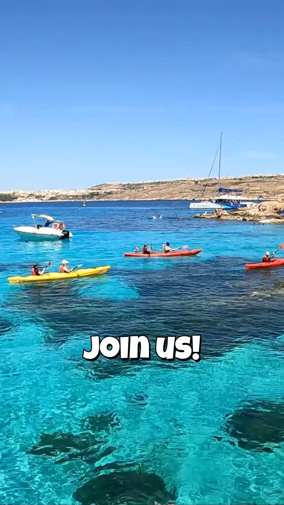 Crystal-clear turquoise waters, hidden caves, and stunning coastline — Malta is even more magical when you experience it from a kayak 💙