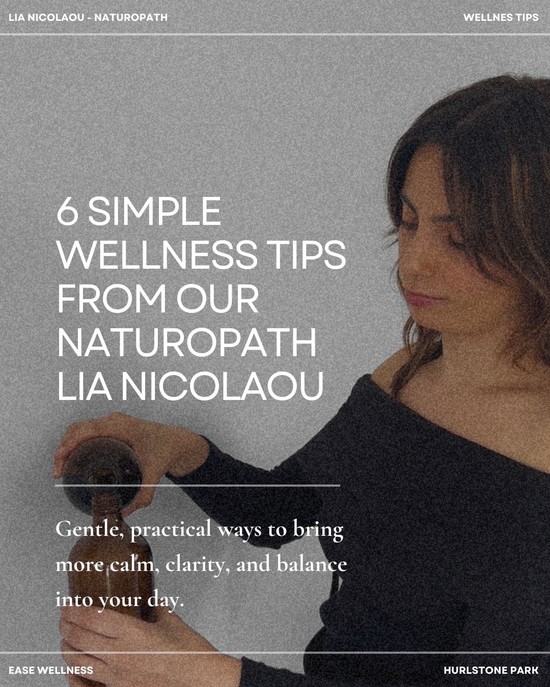 ✨ 6 Simple Wellness Tips from Our Naturopath ✨
When it comes to health, it’s often the small things we do consistently that create the biggest changes.
Our Naturopath, Lia Nicolaou, is passionate about helping clients improve their skin, gut health, hormones, energy, and overall wellbeing through practical, sustainable changes that support the body as a whole.
In this carousel, Lia shares six simple reminders that can help you create a stronger foundation for health:
🌿 Start your day with intention
🌿 Nourish your body with real, whole foods
🌿 Support your gut health
🌿 Listen to your body’s signals
🌿 Prioritise nervous system regulation
🌿 Remember that healing isn’t always linear
Health isn’t about perfection. It’s about building habits that support you, being curious about what your body needs, and taking small steps forward each day.
Which of these reminders resonates most with you right now?
If you’d like personalised support with your skin, gut health, hormones, energy, or overall wellbeing, Lia is now consulting at Ease Wellness.
📍 Ease Wellness, 7 Crinan St, Hurlstone Park
💻 F2F & Online consultations available
🔗 Book via the link in our bio
#EaseWellness #Naturopath #GutHealth #SkinHealth #HormoneHealth WomensHealth
