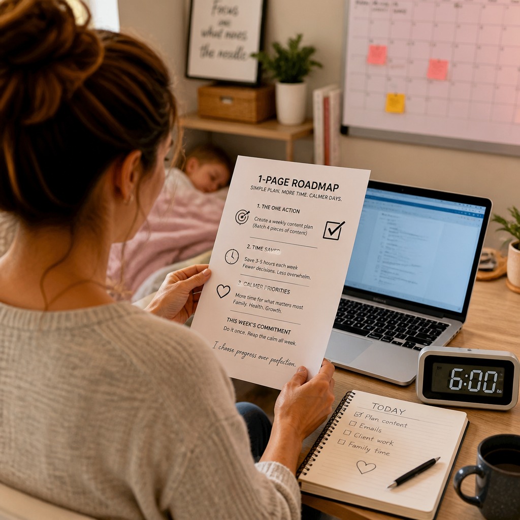 I rebuilt businesses as a lone parent — here’s one fast step that changed everything: time-block your week around your highest-impact task. Pick one goal each day, set a 90-minute focus block, and protect it like a meeting. You’ll get more done in less time, feel less stressed and see clearer priorities. Try it for one week and notice the shift. Link in bio. 👊✨🕒🔥 #SmallBizTips #Mumpreneur #ProductivityHack #Focus
