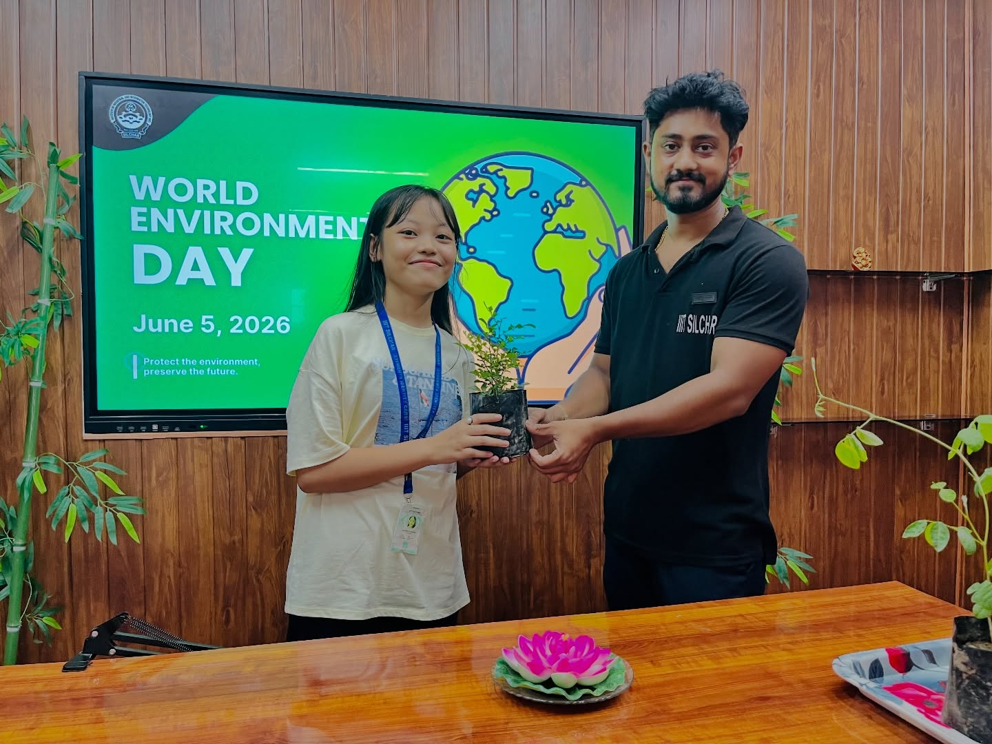 World Environment Day Celebrated at IIIT Silchar
IIIT Silchar observed World Environment Day with great enthusiasm and a strong commitment towards environmental sustainability. The programme commenced with an insightful seminar highlighting the importance of environmental conservation and the collective responsibility of protecting our planet.
Students actively participated in spot speeches and awareness activities, sharing their thoughts and ideas on preserving nature and promoting sustainable living. The celebration concluded with a sapling distribution drive, encouraging everyone to contribute towards a greener and healthier future.
Together, let us pledge to protect the environment and build a sustainable world for generations to come.
Plant a tree today, nurture a greener tomorrow.
#WorldEnvironmentDay #SaveEnvironment #GoGreen #Sustainability #IIITSilchar GreenInitiative PlantATree EnvironmentalAwareness Silchar Barakvalley Cachar Assam SilcharNews