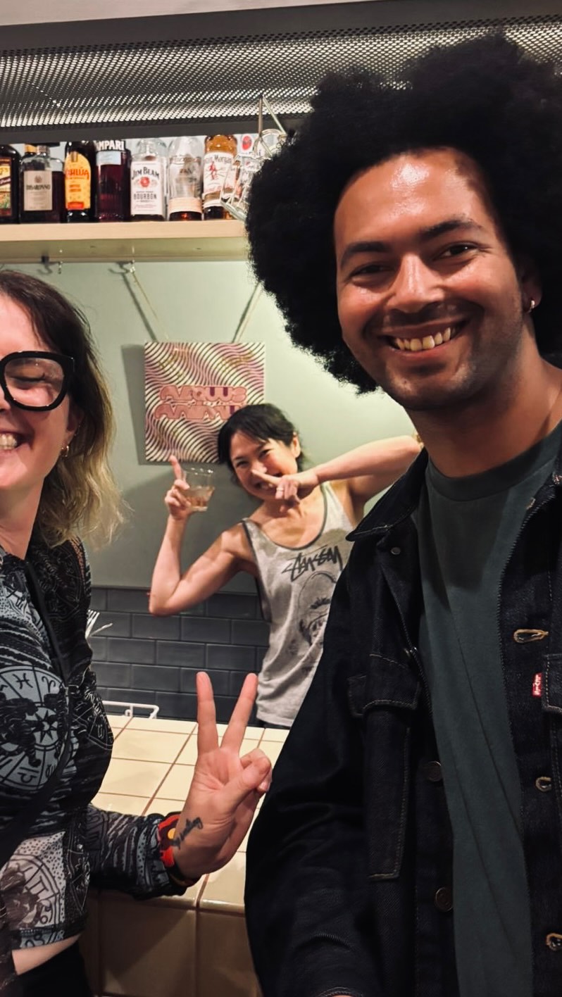 absolutely obsessed with @yon_chikayon @yon_jimbocho_info @yon_gallery @kayokoboin and @dagforce_yo for loving on our new vinyl 💜 all our new friends and fans who discovered us in the room, and all the new places we are going to visit and play on our next trip to tokyo 🥰