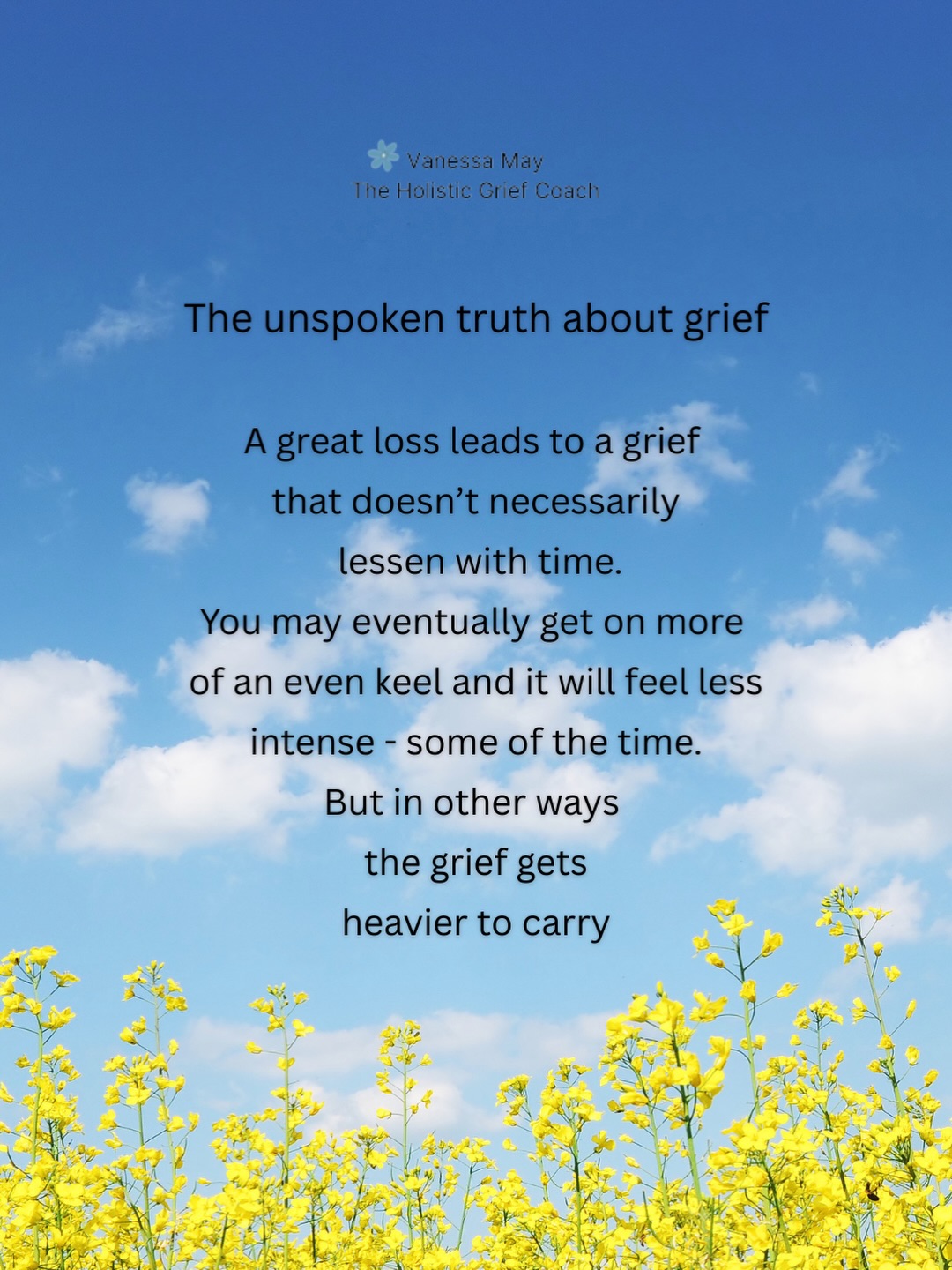 The unspoken truth about grief is that if the loss was traumatic and life-changing then the grief doesn’t necessarily lessen, especially if you’re grieving a child or partner - or like me, both. The grief does change, but it’s not just about grieving their absence, it’s about feeling like the world has moved on without you, it’s grieving the life you had and the future you had hoped for. And the people we most want to talk to about how we feel and what our life now looks like, are the ones no longer here ❤️🩹
If this post resonates, please share, save, like and follow 🩵
.
#thetruthaboutgrief #bereavedmother #widow #griefsupport