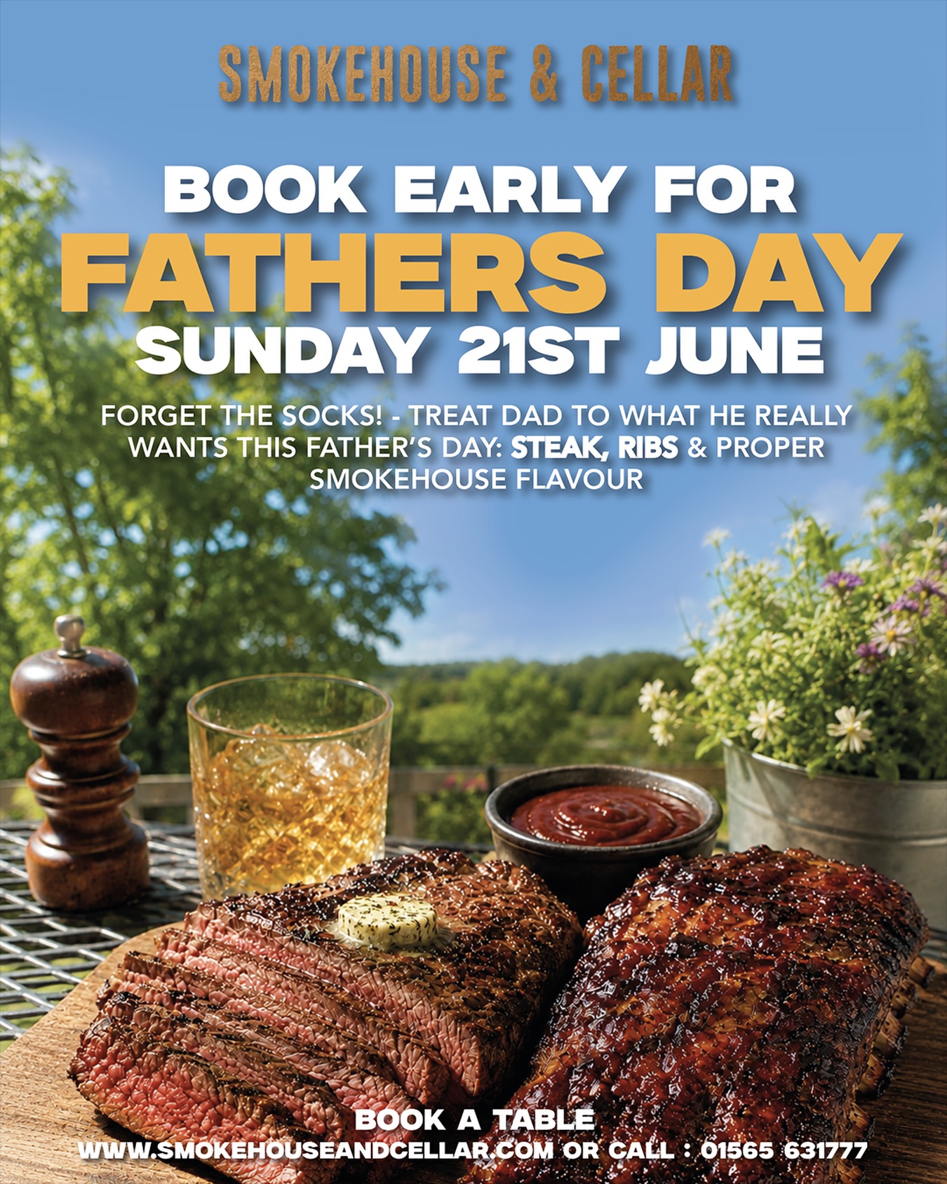 Book now for Father’s Day!
-
-
#smokehouse #fathersday #knutsford #cheshire #restaurant