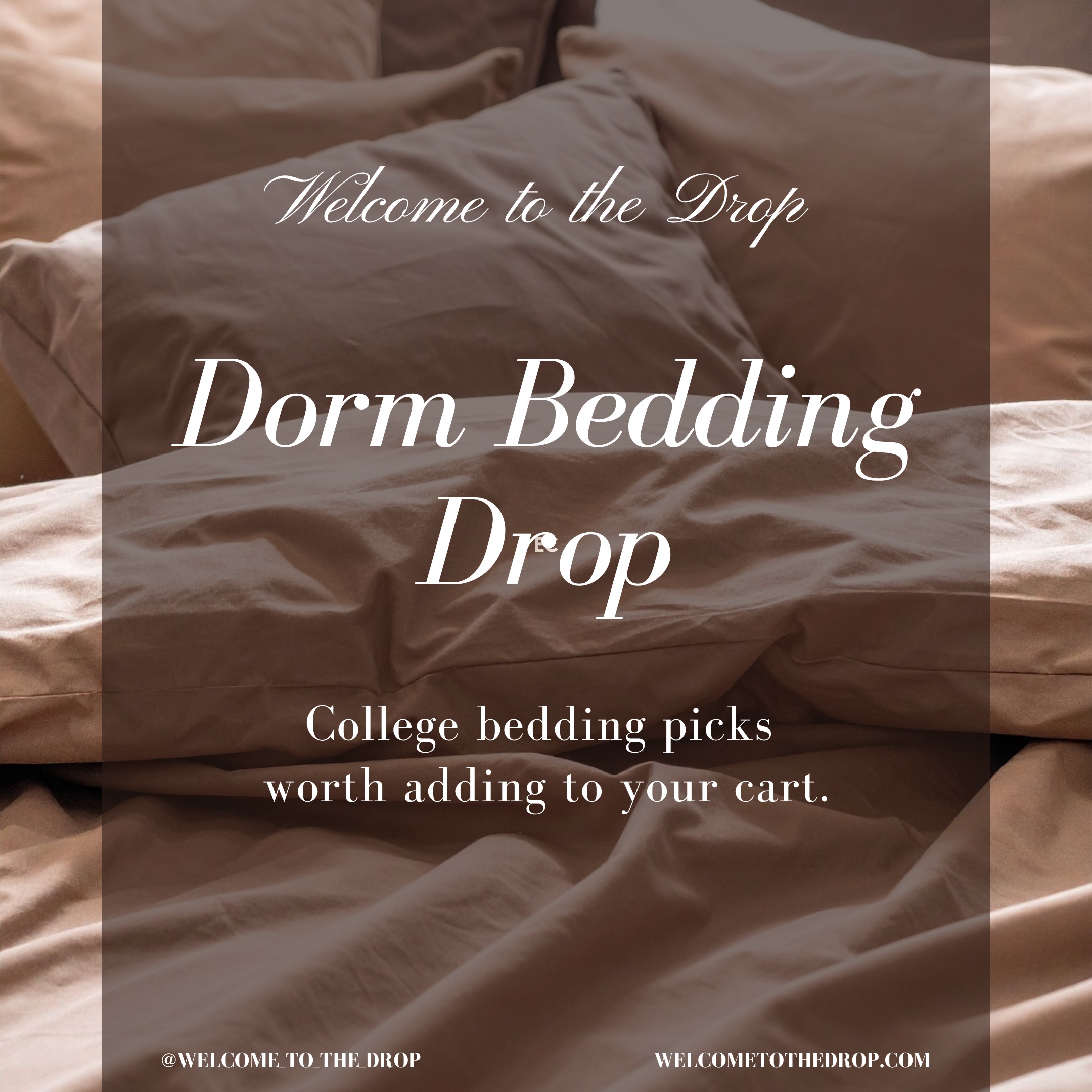 🏠 Dorm Bedding Drop is Live! 🛏️
Getting ready for college? The right bedding can make a dorm room feel comfortable, cozy, and a little more like home.
I’ve rounded up some of my favorite dorm bedding finds—from soft sheets and comforters to mattress toppers and pillows.
✨ Shop the Bedding Drop:
https://www.welcometothedrop.com/college-bedding #DormDecor #DormRoom #collegeparents #freshmanyear #dorminspo
