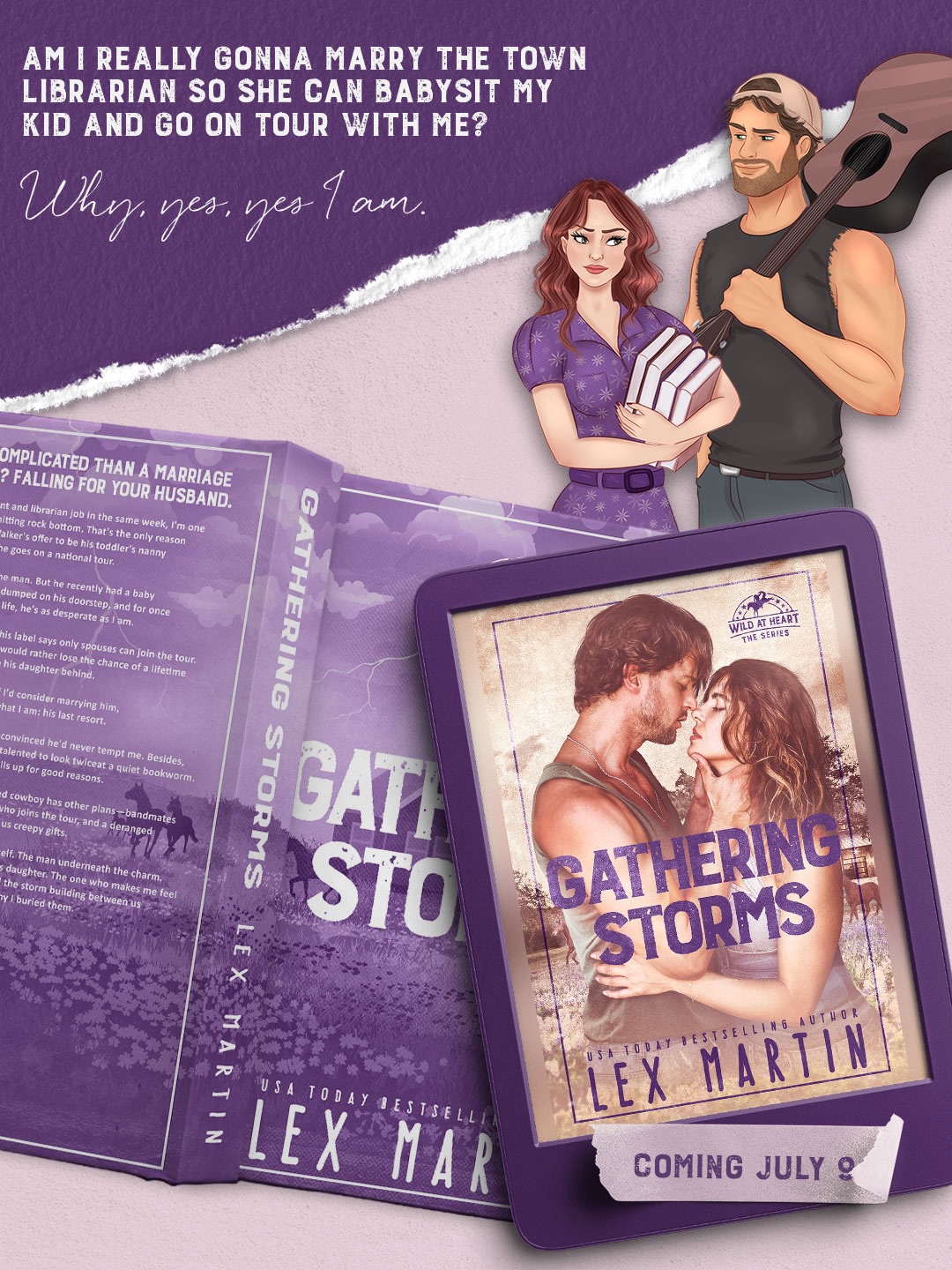 Am I really gonna marry the town librarian so she can babysit my kid and go on tour with me?
Why, yes, yes I am.
GATHERING STORMS is coming July 9th!
TROPES INCLUDE:
💜 marriage of convenience
💜 single dad
💜 cowboy country singer
💜 forced proximity
💜 romantic suspense
💜 small town romance
💜 opposites attract
#cowboyromance #marriageofconvenience #singledadromance #romanticsuspense #spicyromance