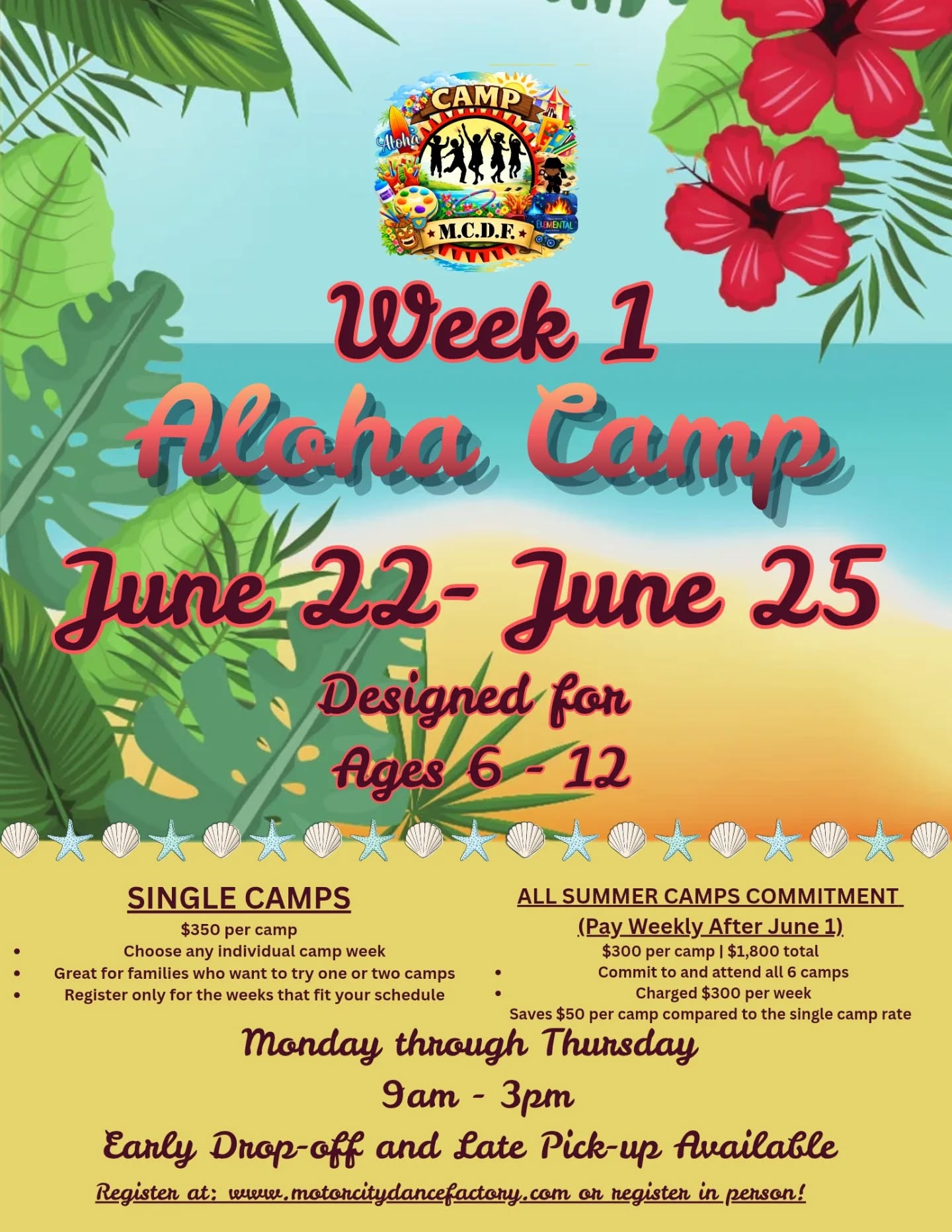 Still looking for what to with the kids this summer? 🌞 Send them to an MCDF Summer Day Camp!
Get ready for the ultimate season of fun, friendship, and adventure!
We’re kicking things off with a tropical twist: our very first camp is our Aloha camp ! 🌺🍍
Expect a week packed with:
🏝️ Island-inspired games and activities
🍍 Tropical crafts and creative workshops
☀️ Sunshine, outdoor play, and new best friends
🤙 Good vibes only!
Don’t wait to secure your camper's spot in paradise. Let’s make this the best summer yet!
https://mcdfcheckin.my.canva.site/mcdf-summer-26/register