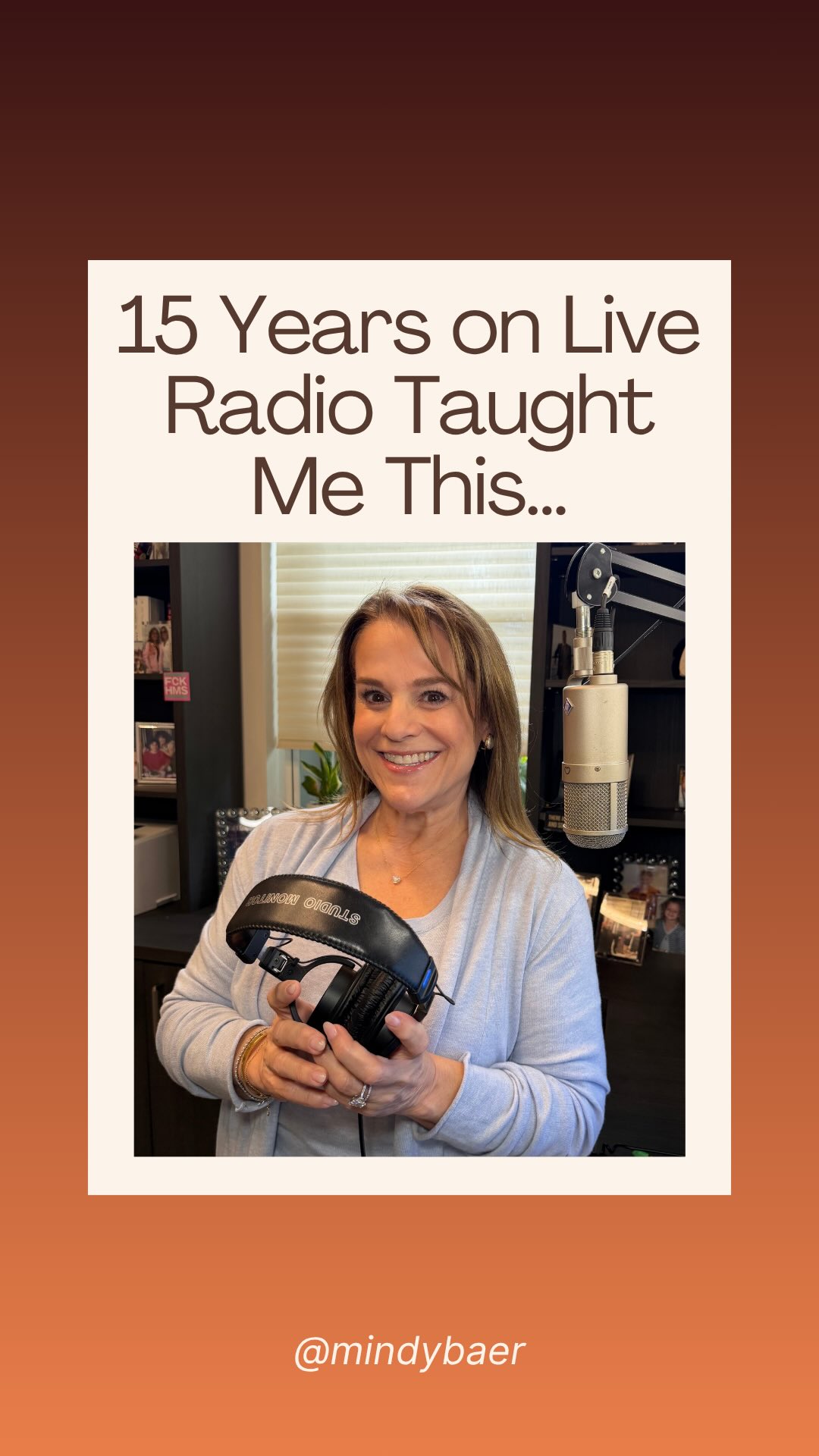 15 years live on the radio. No script. No edit. No do-over.
Turns out that kind of pressure teaches you a lot about real life.
Like the fact that the voice you keep apologizing for? It’s better than you think. You’re the only one hearing the flaws.
And the ability to recover when a conversation goes sideways isn’t something some people are just born with. It’s a skill. You can learn it.
But the big one is this: you don’t get to rewind the moment you’re in. Not on air, and not in the conversations that actually matter. So you might as well say the thing while you have the chance.
(Ask me about the time that meant not backing down from Howard Stern.)
You don’t have to keep walking away wishing you’d said it differently.
Share this with someone who needs this reminder!
#MindyBaer #LifeTakeTwo #VoiceCoach #CommunicationSkills #SayItLikeYouMeanIt