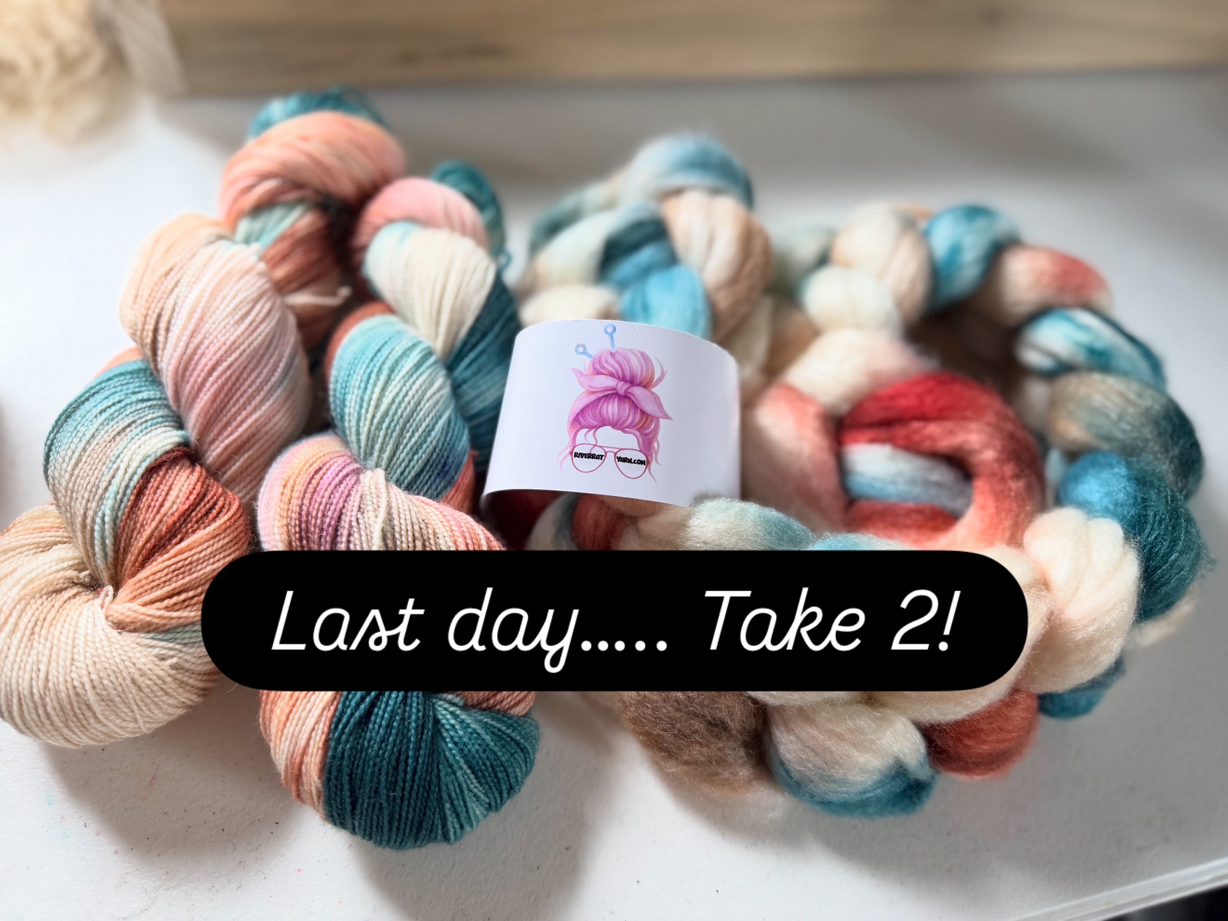 In the spirit of “All Skate” we had some fiber friends traveling and they were out of the country, a group of them. They emailed, messaged and some even texted 💕although I don’t think their jet lag has settled on a time zone yet. Since we are a one for all community, I have extended it until Midnight (you may luck out if I fall asleep and cut it off first thing tomorrow am… I am 🤒🤧😴🥱)… bottom line I have to order everything tomorrow to get it here in time to get it to you🥰
Enjoy the final hours…. ❤️ ya!
@tabletenpodcast #fiber #tourdefleece #handspun #yarn #handspunyarn