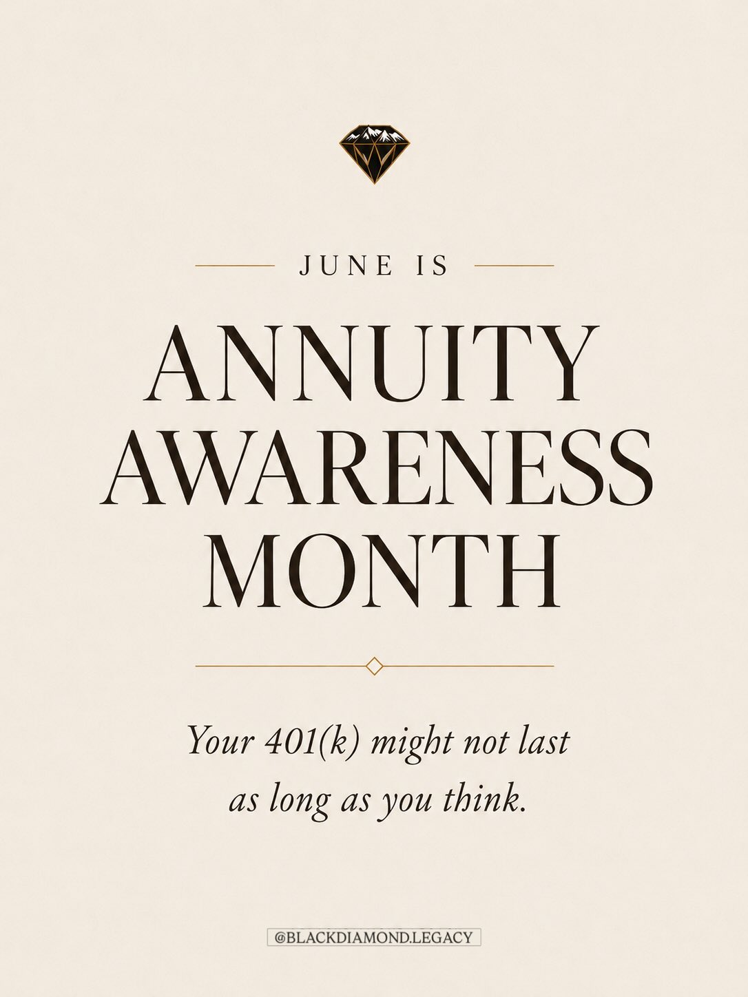June is Annuity Awareness Month 🎉
Let’s be honest…
Most people have an old retirement account floating around somewhere from a job they left years ago. 😅
A 401(k), 403(b), TSP, IRA… maybe it’s still sitting there doing its thing, maybe you haven’t looked at it in a while.
If you’re getting closer to retirement—or you’re already retired—now’s the perfect time to see what options are available to you!
Retirement has changed. People are living longer, markets still go up and down, and what worked 20 years ago isn’t always the best fit today.
The good news? You don’t have to figure it out alone.
Reach out to one of our agents for a complimentary review and let’s see if your current strategy still makes sense for where you’re headed. 📩
Your future self might thank you. 😉
#AnnuityAwarenessMonth #RetirementPlanning #RetirementIncome #FinancialEducation #Annuities