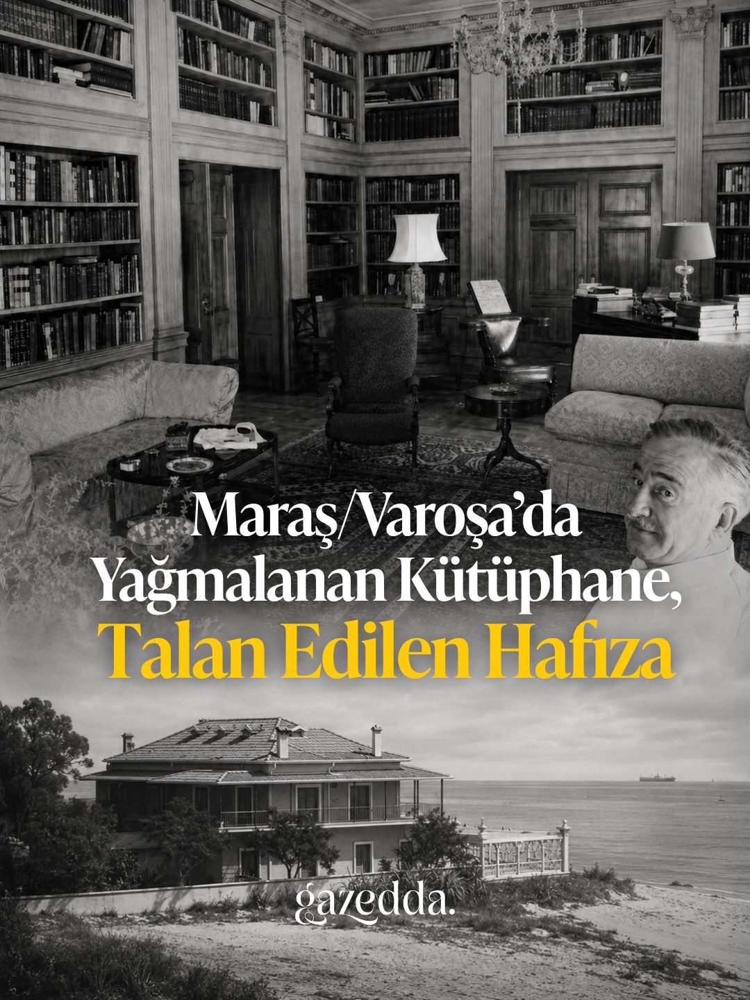 📚 Maraş/Varoşa’nın kaybı yalnızca boş evlerle, kapalı sokaklarla ve çürüyen binalarla anlatılamaz.Bir kentin hafızası bazen kitap raflarında, haritalarda, el yazmalarında, belgelerde saklıdır.Dimitrios N. Marangos’un Kıbrıs araştırmaları kütüphanesi, 1974’te yaşanan talan ve istila sonrası yağmalandı. Yaklaşık 3.500 kitap ve basılı eser, belge, harita, mektup ve el yazmasından oluşan bu koleksiyonun akıbeti bugün hâlâ bilinmiyor.Bir kitabın üzerindeki DNM harfleri, yıllar sonra bir eserin izini sürmeye yetti.Ama bir kitabı bulmak, bir kütüphaneyi geri getirmek değildir.Bu kayıt, Maraş/Varoşa’nın daha az konuşulan bir kaybına bakıyor: Kıbrıs’ın kültürel mirasının nasıl dağıtıldığına, belleğin nasıl yerinden edildiğine.Bugün hâlâ şu soruyla yüzleşmek zorundayız:Kıbrıs’ta talan edilen, dağıtılan ve kaybettirilen kültürel mirasın hesabını kim verecek?#Maraş #Varoşa #Kıbrıs #Bellek #KültürelMiras 📚 Maraş/Varoşa’nın kaybı yalnızca boş evlerle, kapalı sokaklarla ve çürüyen binalarla anlatılamaz.Bir kentin hafızası bazen kitap raflarında, haritalarda, el yazmalarında, belgelerde saklıdır.Dimitrios N. Marangos’un Kıbrıs araştırmaları kütüphanesi, 1974’te yaşanan talan ve istila sonrası yağmalandı. Yaklaşık 3.500 kitap ve basılı eser, belge, harita, mektup ve el yazmasından oluşan bu koleksiyonun akıbeti bugün hâlâ bilinmiyor.Bir kitabın üzerindeki DNM harfleri, yıllar sonra bir eserin izini sürmeye yetti.Ama bir kitabı bulmak, bir kütüphaneyi geri getirmek değildir.Bu kayıt, Maraş/Varoşa’nın daha az konuşulan bir kaybına bakıyor: Kıbrıs’ın kültürel mirasının nasıl dağıtıldığına, belleğin nasıl yerinden edildiğine.Bugün hâlâ şu soruyla yüzleşmek zorundayız:Kıbrıs’ta talan edilen, dağıtılan ve kaybettirilen kültürel mirasın hesabını kim verecek?#Maraş #Varoşa #Kıbrıs #Bellek #KültürelMiras