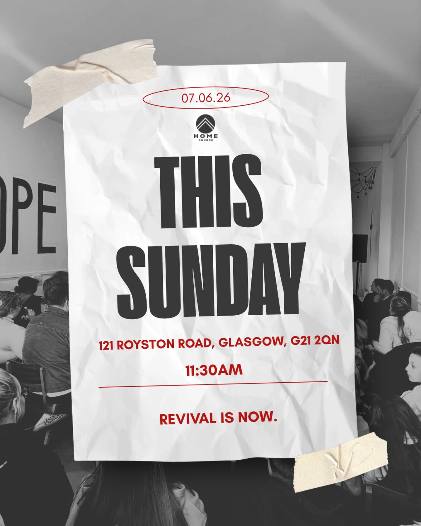 This Sunday marks the launch of our Royston location 🥳
We are so excited to have been called to this new location and are so expectant of all God is going to work there too.
Service time is 11:30 and we would love to see you there!! 🙌🏻
#christian #church #glasgow #bible #jesus