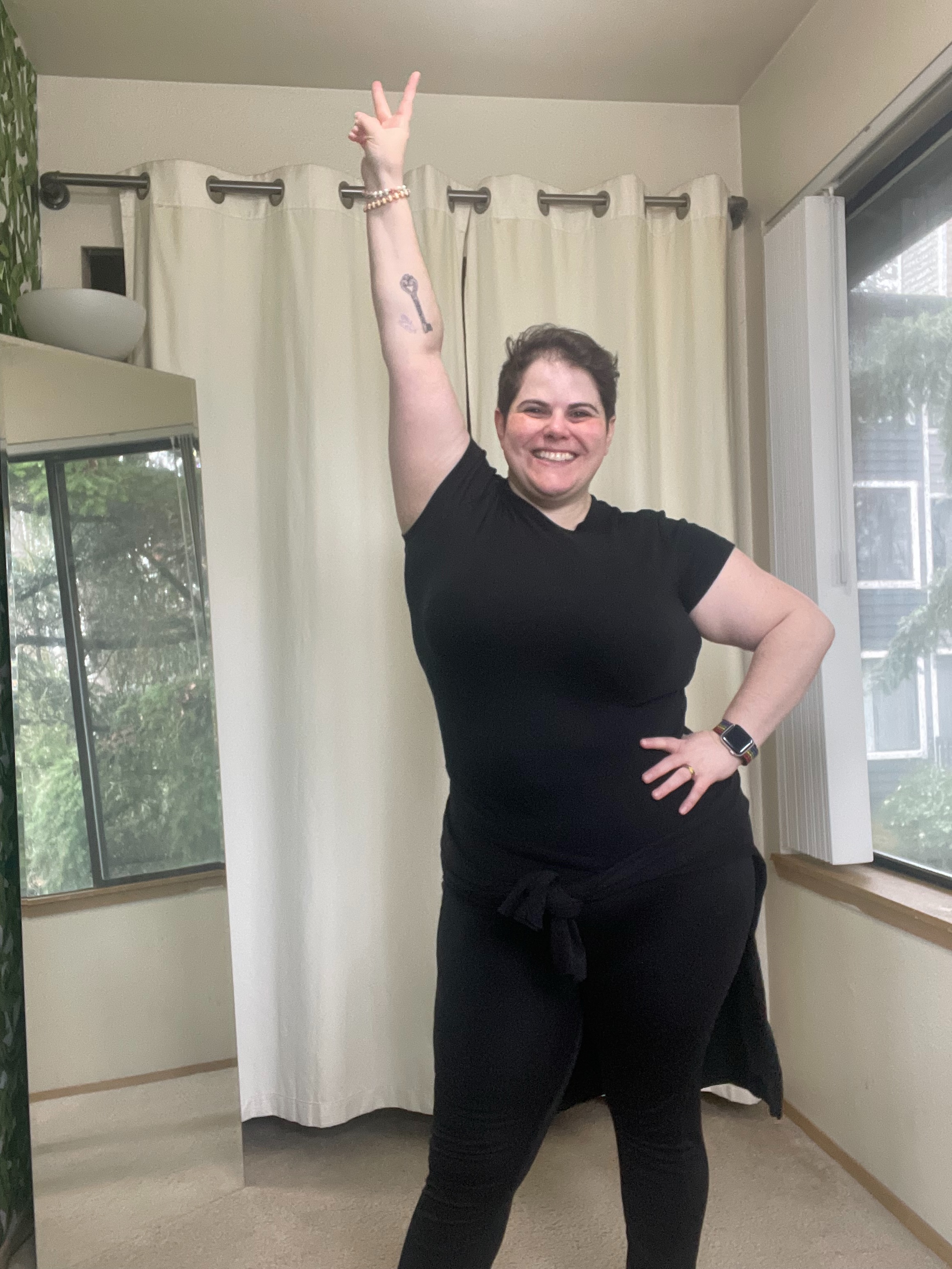 ✨ Life Lately - April 2026 ✨
1. A snap after teaching my first BBB inspired live 45 min class inside a private online community, Educator Accelerator hosted by coach @carlyfilewich
2. Learned how to crochet wind spinners
3. Enjoyed this smutty read
4. Started teaching at Auburn Dance Academy @auburn_dance_academy
5. Made chicken curry that was 🤤
6. Mr Buckley in all is glory
7. Added a new dance resource book to my bookshelf
8. The gorgeous PNW… snap taken at our local library
9. Love notes from my girl! I didn’t realise there was more written on the back until the next morning
10. One of our awesome yard sale hunting finds
11. Follow along feedback from a BBB OG within our new space @basicbitchboogie
12. Back to manicures and pedicures after years of healing my nails
13. Seeing a member of my FREE skool community for dance studio owners/dance educators/dance businesses using one of the Culture & Vibe Marketing weekly drops I share in her content and absolutely nailing it @laurenashleemessina
14. Taking myself out to a solo sushi work date
15. Feedback shared with me from one of my BizMates (1:1 done-for-you clients that I’ve been working with for 3 years now) on why this family chose their studio over others in the area. The magic of showcasing your culture & vibe through socials
16. Made a stop at our fav bagel spot that’s queer owned in Tacoma @howdybagel
17. Subbed at Children’s Dance Theater @childrensdancetheater
18. Enjoyed this read by a new author for me and absolutely loved this read that kept me on the edge of my chair
19. Mr Buckley trying so hard not to fall asleep
20. Choreography time for BBB follow along recordings with Mr Buckley by my side