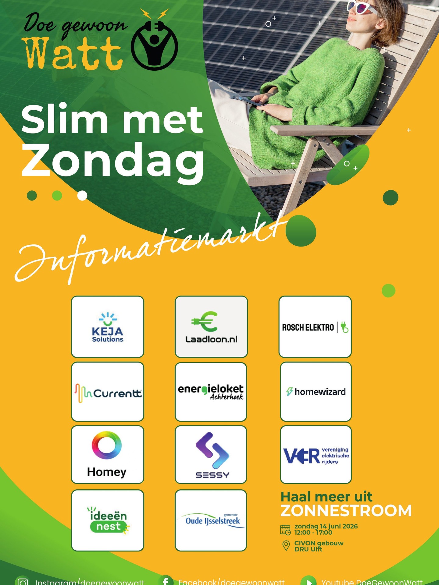 Tijdens Slim met Zondag op 14 juni in het Civon Ulft, is er een informatiemarkt, zie hier de deelnemers.