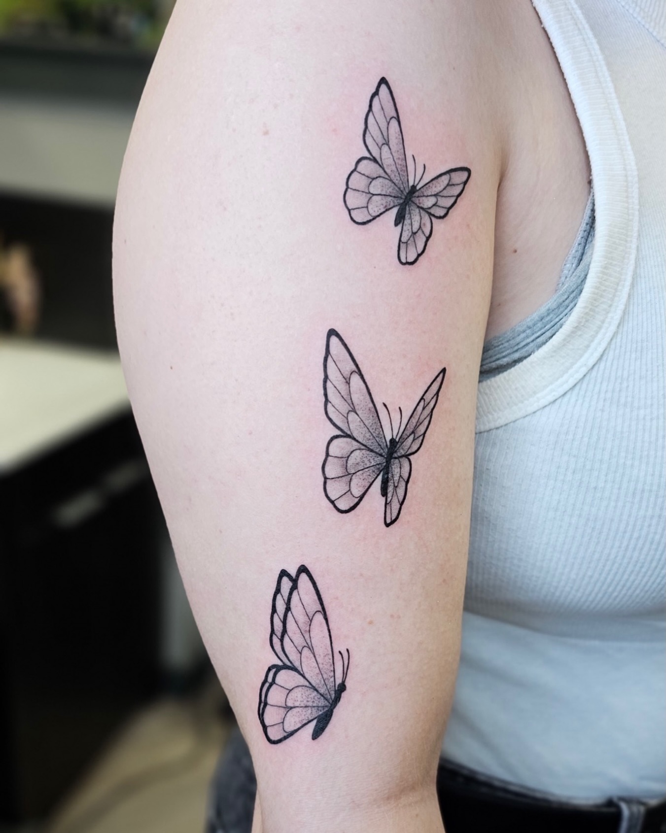 Butterflies done by Mia
@tatcatmia
To Book With Mia
Request an Appointment at
TitanTattooNashville.com