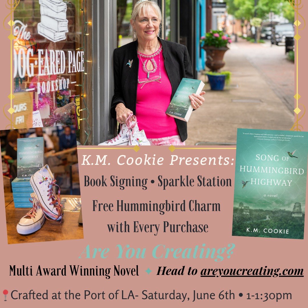If you love books, reading, sparkle or anything hummingbird, join us on Saturday at the Port of LA from 1pm to 1:30pm for a reading from Song of Hummingbird Highway!