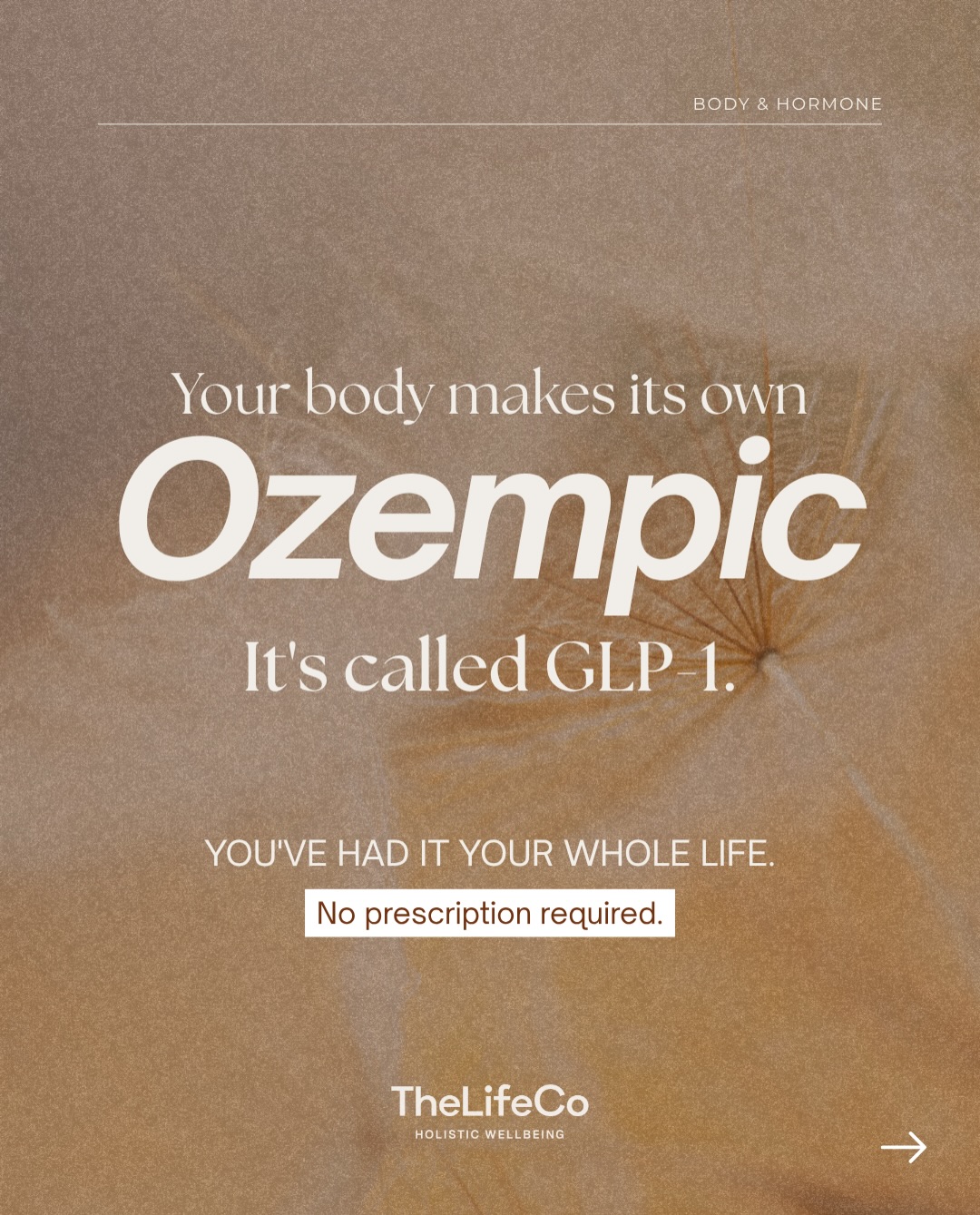 The question is: what in modern life is silencing the GLP-1 signal?
This carousel explores the body’s natural GLP-1 response, the lifestyle habits that disrupt it, and holistic ways to support balance through food, movement, rest, and fasting.