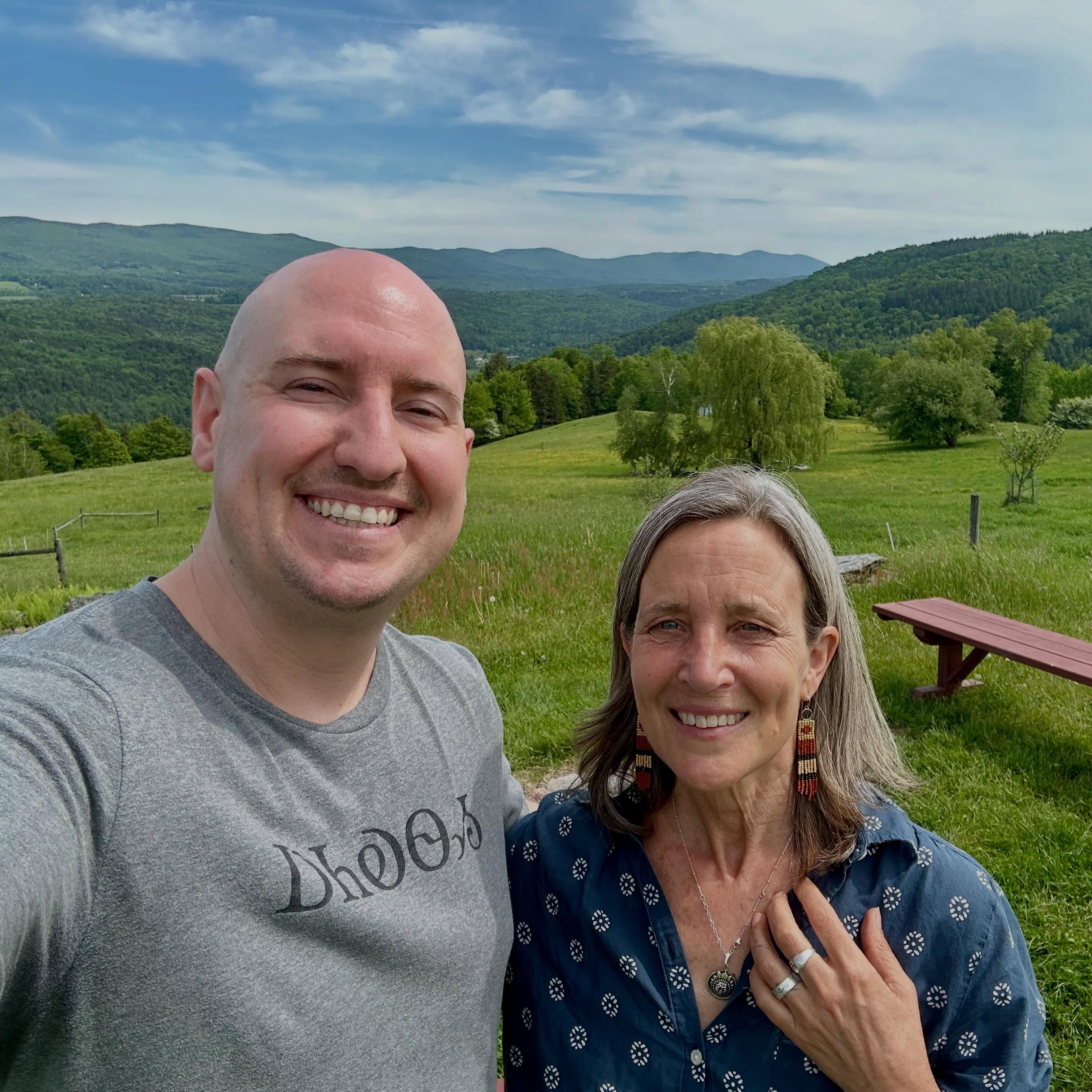 In June 2021 I stayed just 2 miles down the road from Helen Whybrow’s Knoll Farm in Waitsfield, Vermont, never thinking I’d return. Then last year I read Helen’s magnificent memoir, THE SALT STONES: Seasons of a Shepherd’s Life, and could not believe how close I was to her homeplace without seeing it. So I obviously had to reach out and make a return visit for Books on the Bed to experience the land and feel closer to the stories Helen writes.
“You don’t have to become a sheep farmer to cultivate a shepherd’s mind, which is about finding a way to listen, to tend, and to immerse in the living world. Sheep may be one way. Most importantly, may you find your own”.
This is what I leave with: a greater resolve to listen, tend, and immerse in my own way, and strengthen the resolve in others to do the same. And to remember to connect the mundane to the mystic every day. Helen’s life and book show us a way forward to live better, deeper, and more just lives. I still can’t believe life brought me back here and I’m so grateful to have gained another new friend.
I also got to explore the wonderful Tempest Book Shop, the place where Helen found a book in 2004 that eventually shaped her own. You’ll have to listen to her episode to learn about how much that book has continued to mean throughout the years.
Thank you for everything, Helen. I can’t wait to share our BOTB conversation later this month! 📚