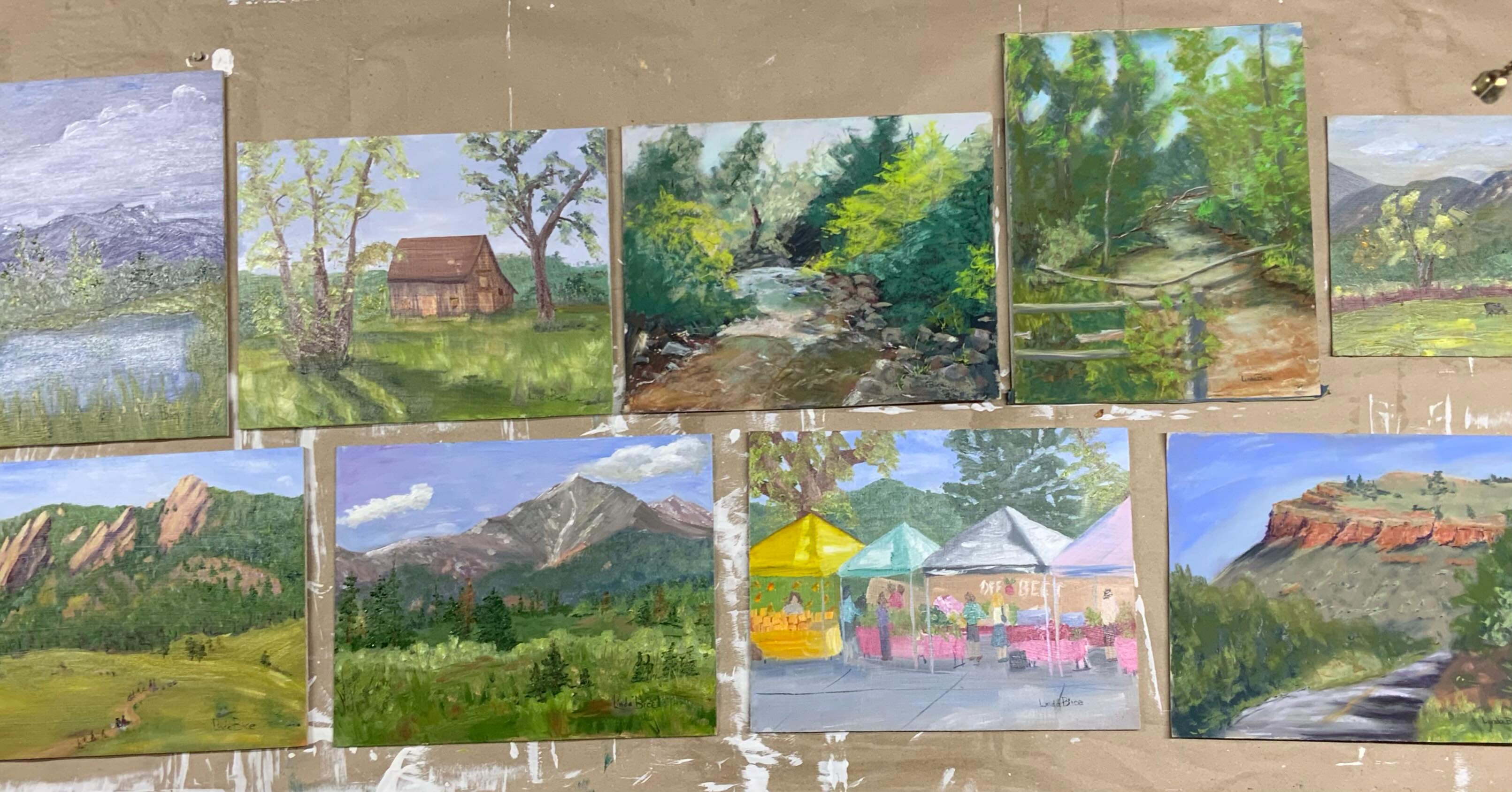9 paintings in 5 days. I may get out again later today to do another one, we’ll see. Meanwhile, the difficult part begins. Choosing which 5 to put in the show and then framing them. I think I know which ones to include - what do you think? @openstudiosboulder