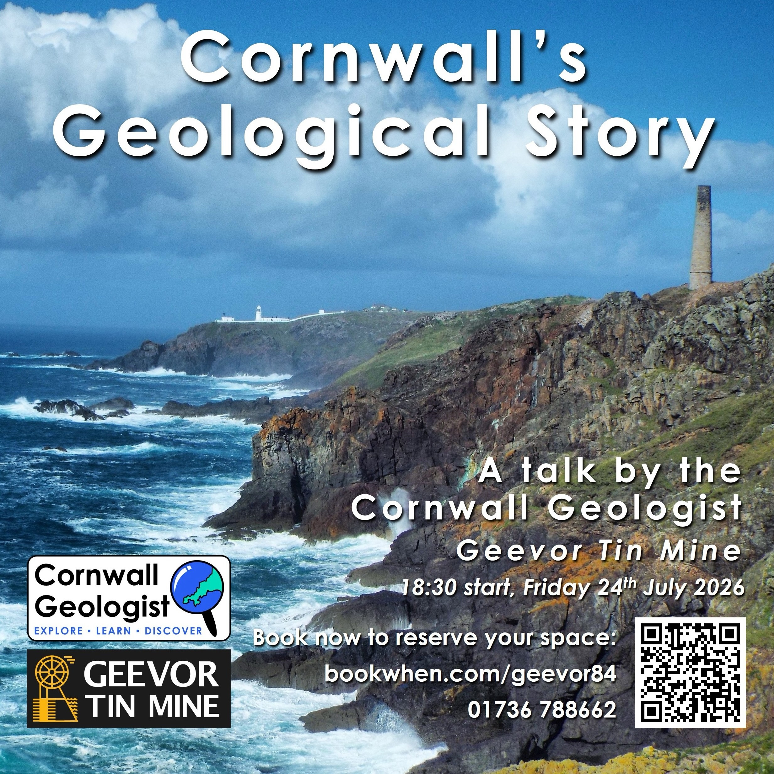On Friday 24th July I am giving a talk all about Cornwall’s amazing geological story at Geevor Tin Mine.
I am really excited about this one! The talk is available to book for all. It will be held in the Hard Rock Museum at Geevor Tin Mine, starting at 6:30 pm.
During this talk we are going to travel through Cornwall’s geological story from its oldest rocks to the present day, journeying through the tectonic processes that forged the landscape we see.
To see the event details and booking information click on the link in bio. Tickets are £7 (inc. refreshments) payable in cash on the evening. Places are limited so book soon!
https://bookwhen.com/geevor84#focus=ev-sjmdk-20260724183000
@geevor_museum
#cornwall #cornwallgeology #geology #geologist