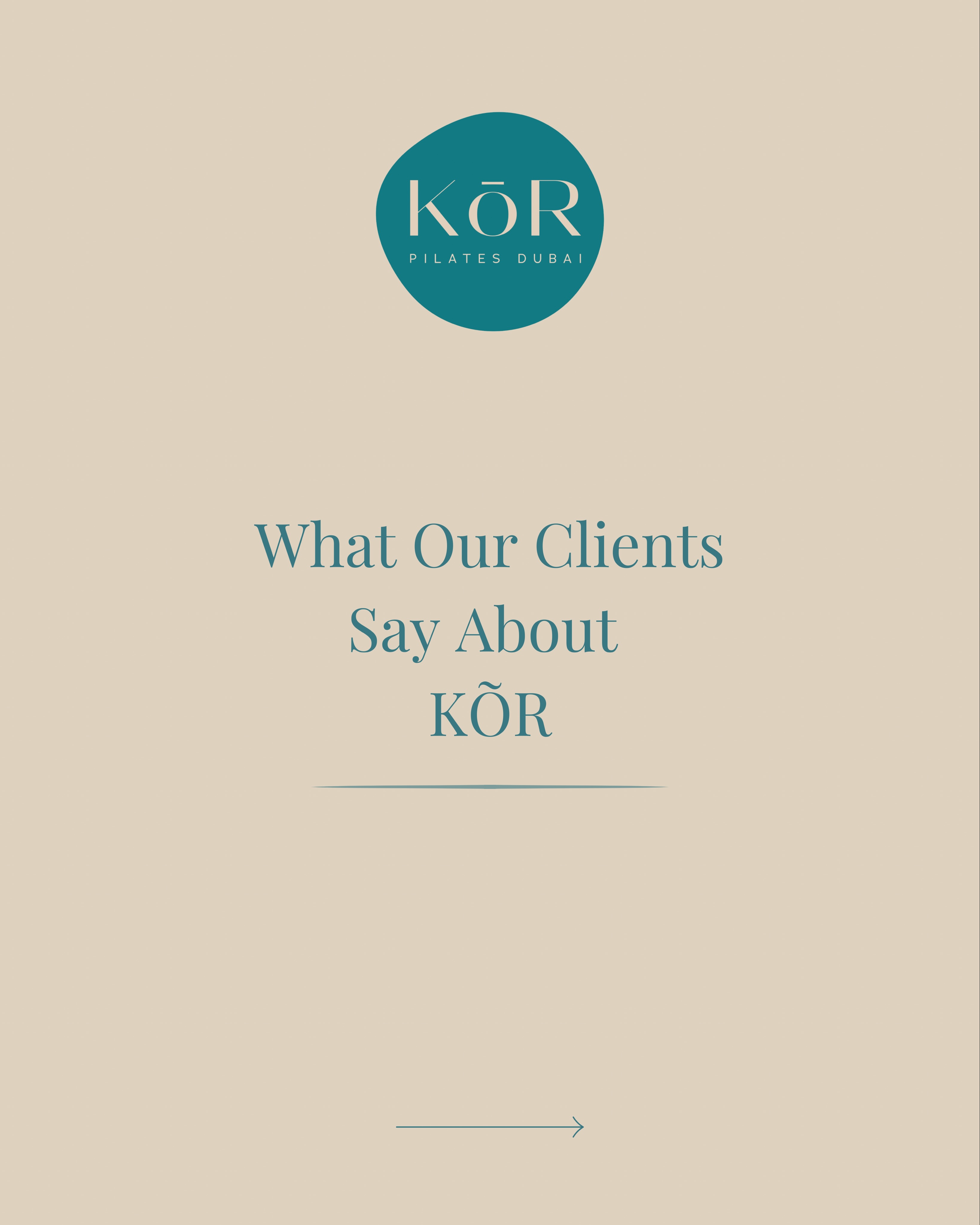 Our clients’ reviews speak for themselves 🤍
Swipe to see what people are saying about KÕR.
Have we convinced you to join us yet?
See you in the studio!