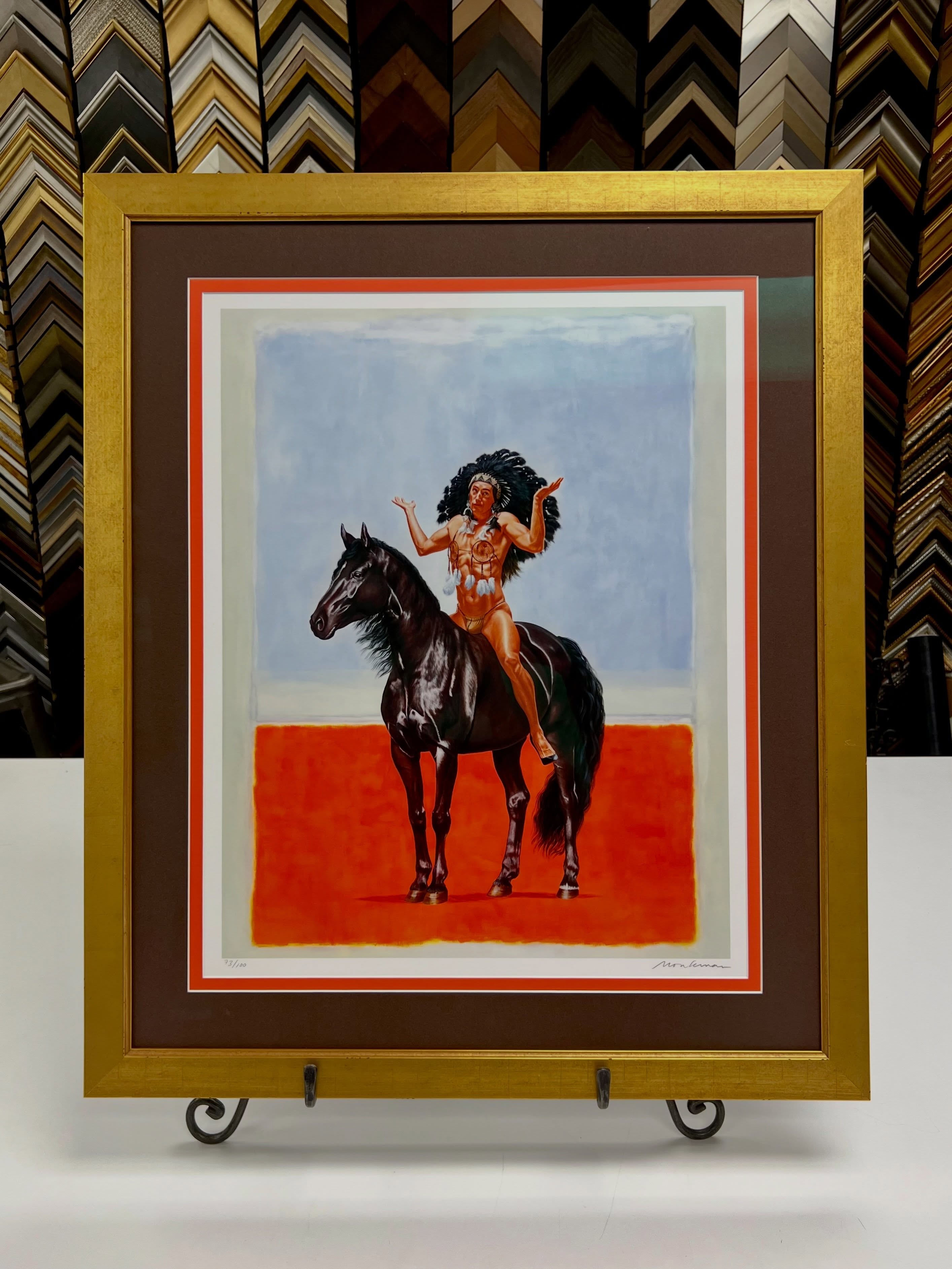 Happy Pride! 🌈
Here’s “The Great Mystery” from the iconic @kentmonkman, double matted in a flat gold Hudson frame from @larsonjuhl!
🐎
#kentmonkman #art #customframing #indigenousart #artframing