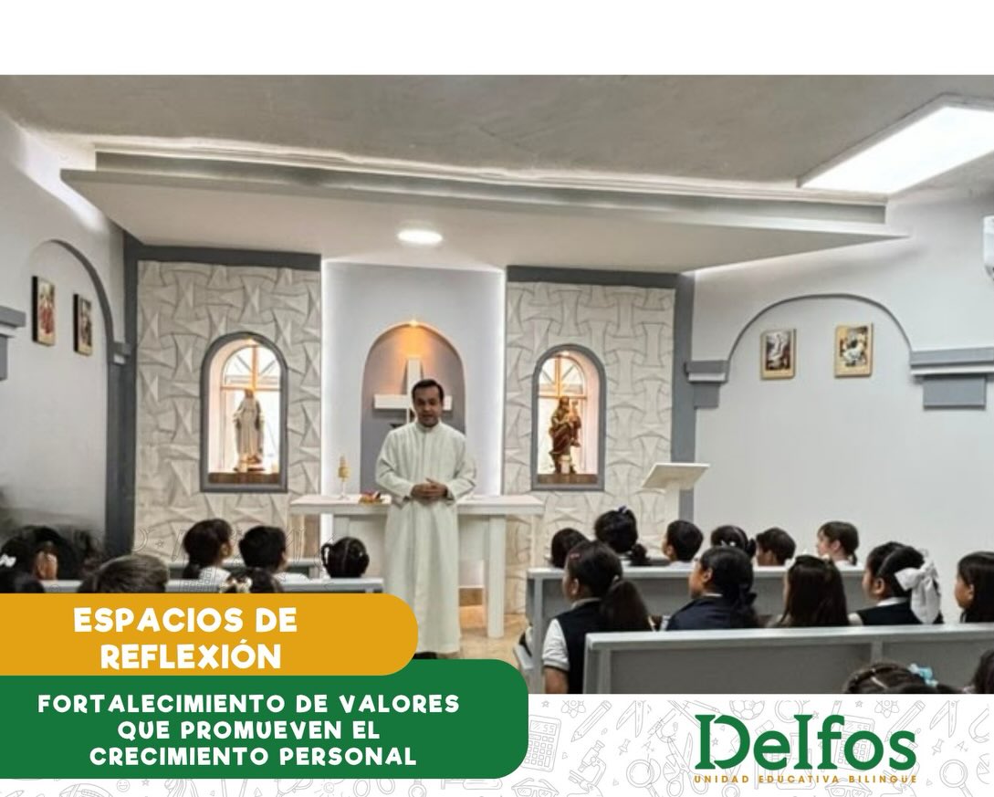 Nuestros estudiantes participan en espacios de reflexión, diálogo y fortalecimiento de valores que promueven el crecimiento personal, la convivencia armónica y el desarrollo de una sólida formación humana y espiritual.
Este valioso acompañamiento está a cargo del Padre William González, capellán de nuestra institución, quien guía a nuestros estudiantes en su formación espiritual, contribuyendo a su desarrollo integral y bienestar emocional.
#SomosDelfos #Delfosdecorazón #iluminamosmentestransformamos💚🧡