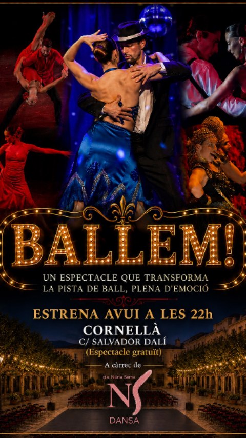 T'agrada ballar? T'agrada la dansa?
Doncs vine a Avui 5 de Juny a Cornellà a les 22h per gaudir d'una proposta diferent i innovadora on no només ballarem nosaltres sino que també farem ballar el públic! #ballem?
T'animes?