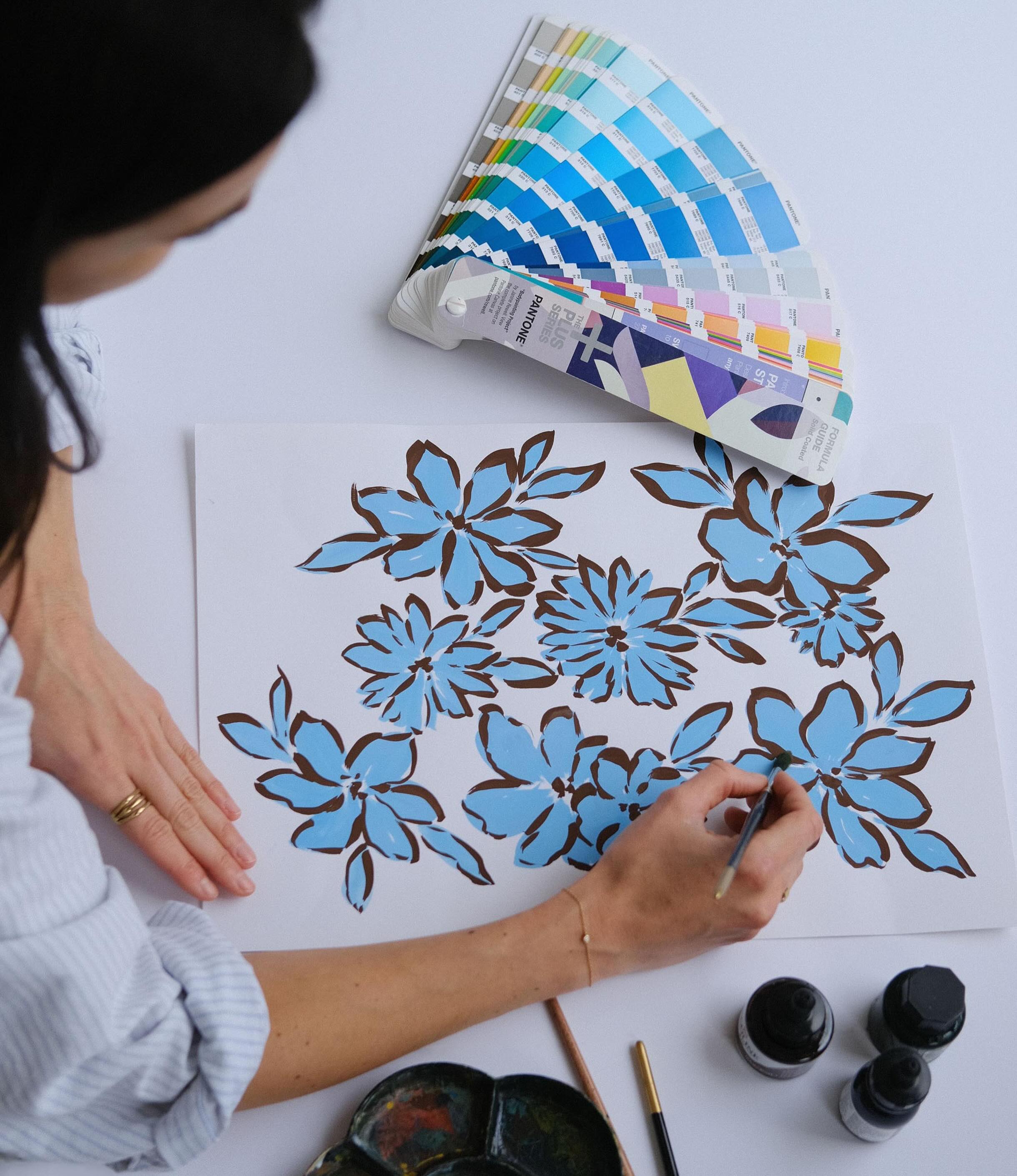 Incorporating hand painted prints into your collection is such a great way to stand out against competitors, as they are truly unique to you ✨
That’s why when you collaborate with me on custom projects, most of my prints start with a painting. Different mediums can help evoke different feelings within a collection, and in such a digital world customers are valuing more craft-led processes more and more.
Creating a balance of hand painted artwork in your collection is key, incorporating more commercial prints with stand out hero pieces to appeal to a range of customers.
If you’d like to chat more about collaborating on your next seasonal development, book your free 30 minute consultation through the link in my bio 💌
#freelanceprintdesigner #surfacepatterndesign #printdesigner #swimwearprint #floralprint
Womenswear & swimwear print design