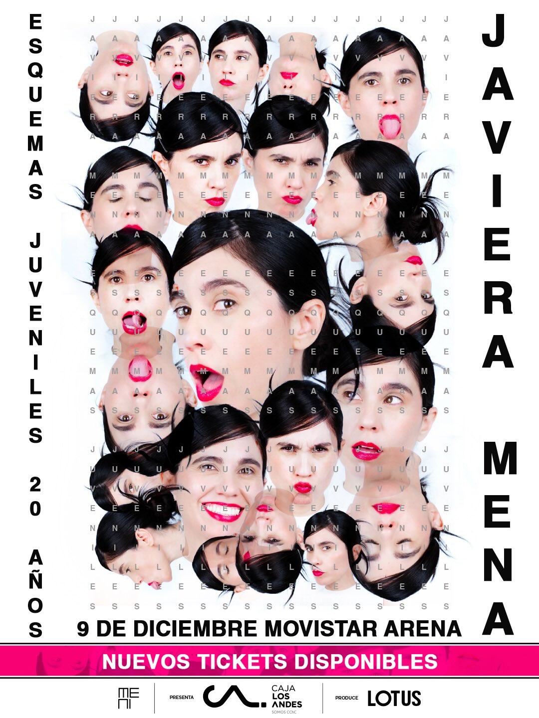 🚨 NUEVOS TICKETS DISPONIBLES 🚨
Javiera Mena suma nuevas entradas para su show en el Movistar Arena ✨
Si te lo perdiste… esta es tu oportunidad 💥
🎟️ Consíguelas ahora en @puntoticket
Produce: @lotuscl