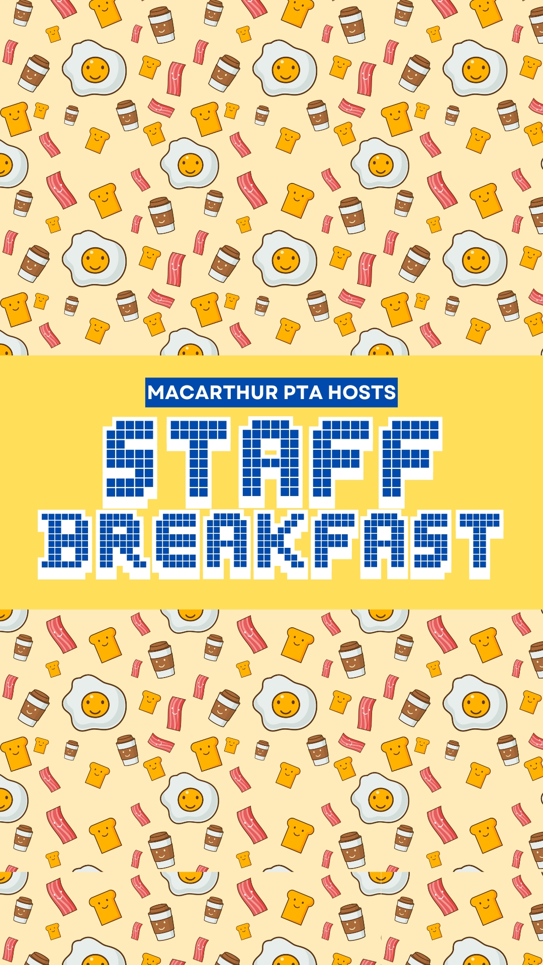 Power-Up Breakfast: Classified Staff Edition
Behind every great school is an incredible team working behind the scenes to keep everything running smoothly — and this recap is dedicated to the amazing classified staff who help make MacArthur such a special place. 💙
From welcoming students and supporting classrooms to keeping our campus safe, organized, and running strong, our classified staff are everyday heroes in our Eagle community.
A huge THANK YOU to everyone who helped make our Classified Staff Breakfast possible and to the wonderful staff members we were honored to celebrate.
☕ Delicious breakfast
🎨 DIY cup decorating station
💙 Great company
🦅 One amazing team
One of the highlights of the morning was seeing everyone get creative at the decorate-your-own cup station, turning simple cups into personalized works of art while sharing laughs and enjoying time together.
This video is a look back at a morning dedicated to celebrating the people whose hard work, kindness, and dedication help our Eagles thrive every day.
#GameOnMacArthur #MacArthurPTA #ClassifiedStaffAppreciation #SchoolCommunity #EaglePride #MacArthurElementary #ThankYouStaff #PTA #VolunteerPowered #SchoolFamily