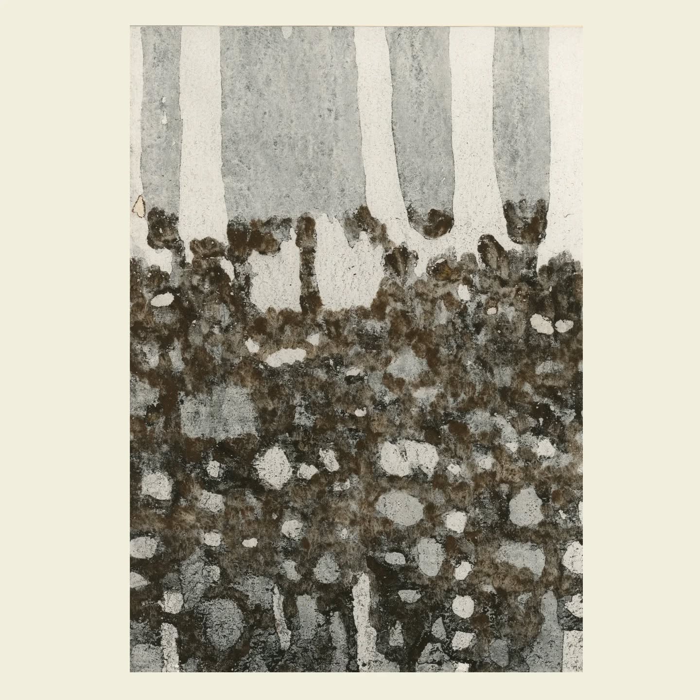 Birch being
Ink from charcoal, composted willow leaves and iron rich mud