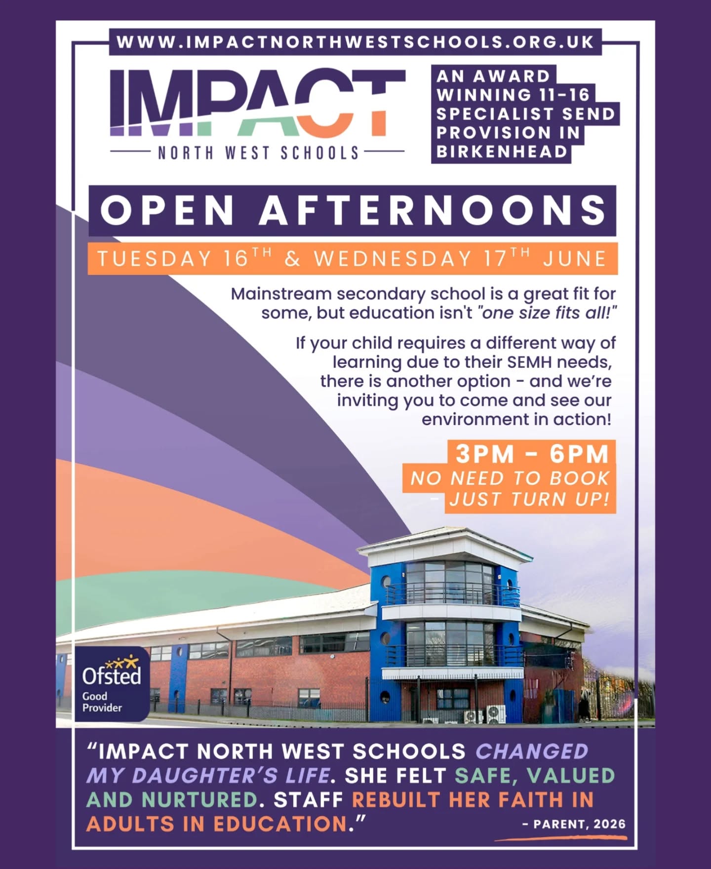 10 Days to Go! ๐๏ธโจ
Our Summer Term Open Afternoons are just around the corner, offering a relaxed chance to see how we do education differently.
Forget the crowded, noisy, and overstimulating open events of mainstream schools; this is a calm, quiet look around our tailored learning spaces.
You'll get to explore our Tower House and Bridge Court sites at your own pace and meet our specialist team in a completely low-pressure setting.
Dates: Tuesday 16th & Wednesday 17th June ๐
Locations: Tower House (Birkenhead) & Bridge Court ๐
What to expect: A peaceful tour of our classrooms, the Occupational Therapy suite, and our welcoming Family Hub. ๐ซ๐
We keep things wonderfully quiet so you and your child can feel completely relaxed while you look around. Click the link in our bio to register for reminders over the next week! ๐๐ป