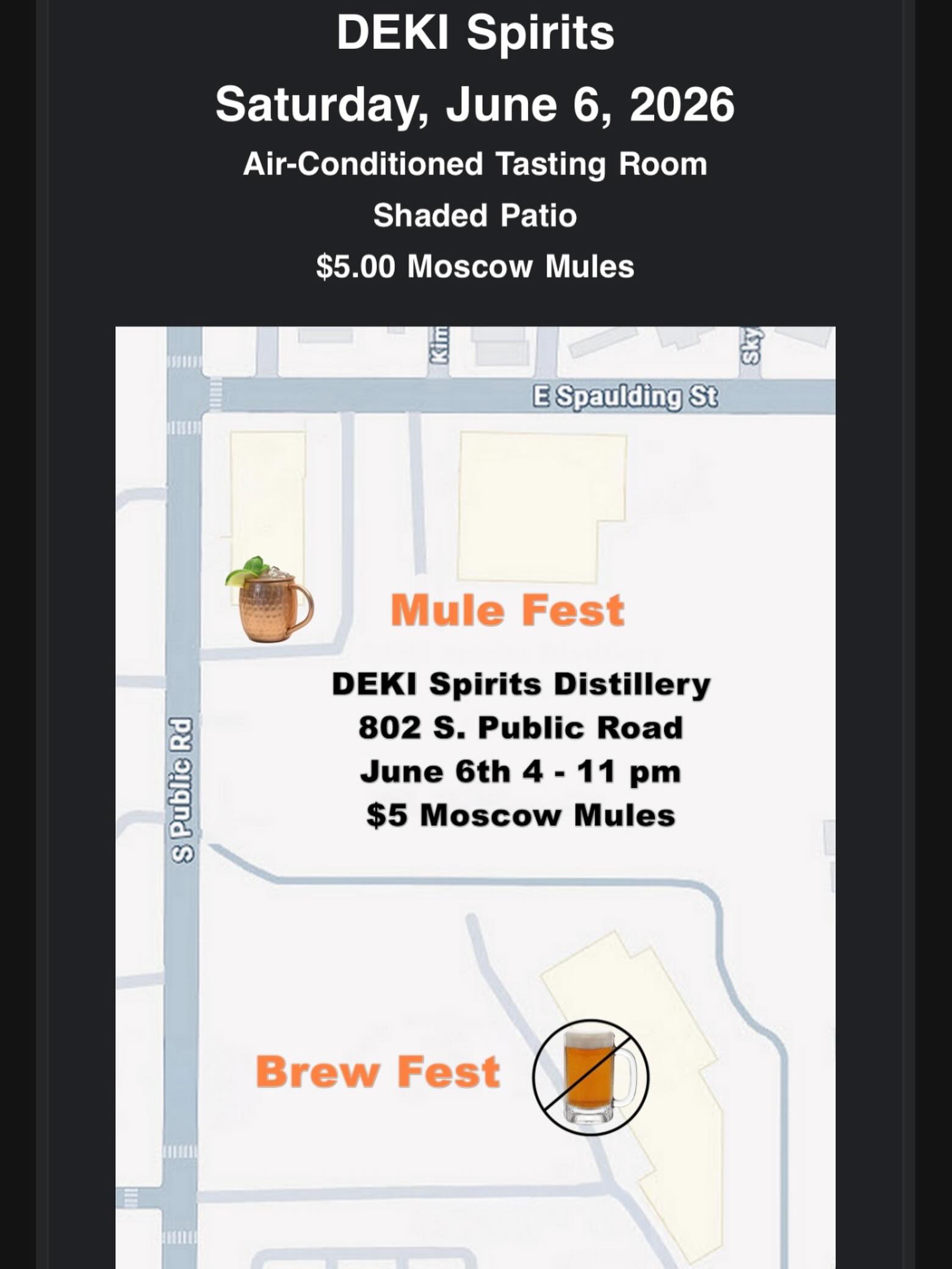 Come visit us this Saturday for our $5 Mule Fest!!!