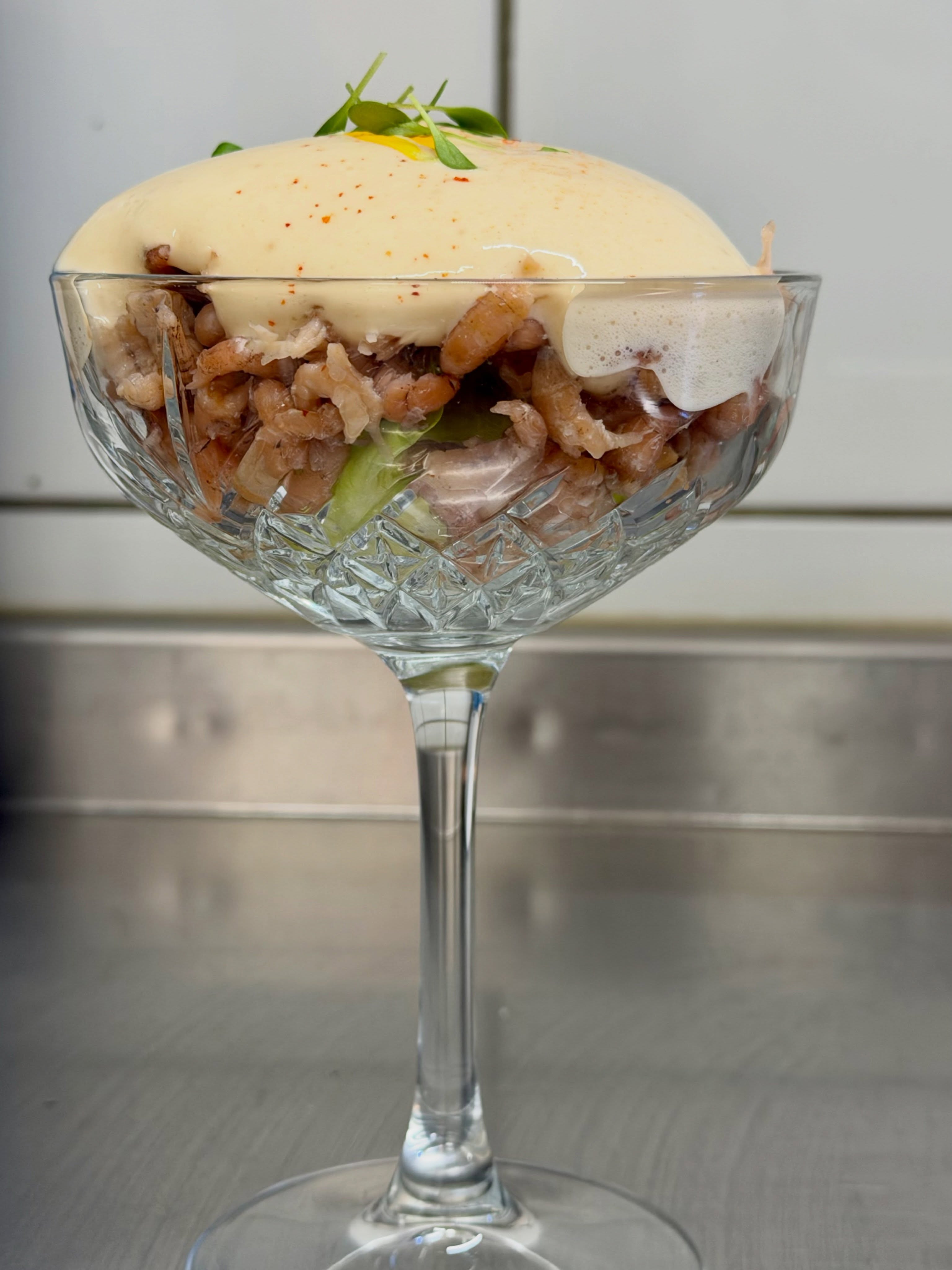 De klassieker der klassiekers staat vanaf vandaag op de kaart!
Garnalen cocktail!