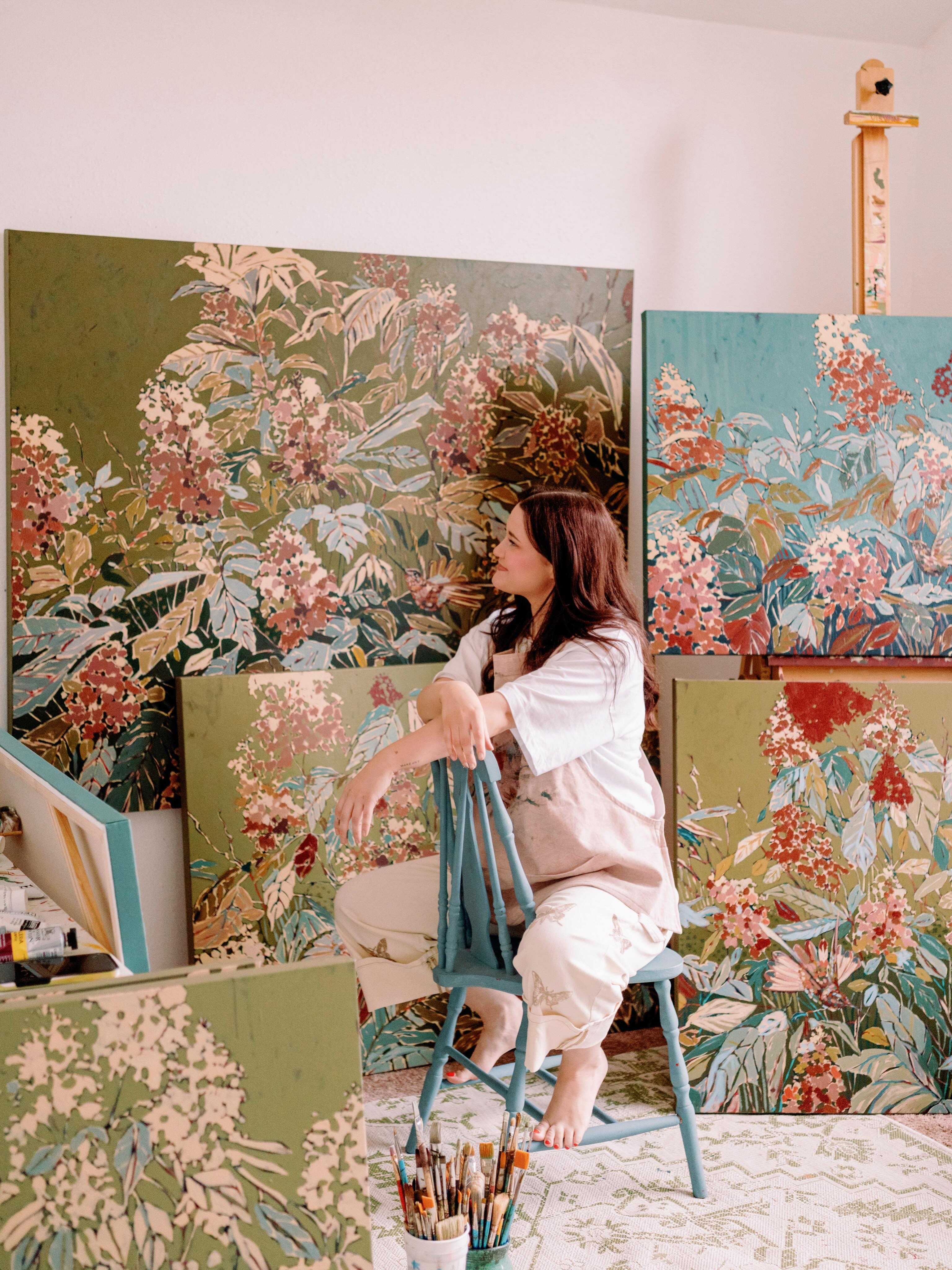 Hydrangeas + Hummingbirds drops tomorrow! If you want to see the preview, comment “summer” and I’ll send it your way 🩵
Available 10:30 AM EST with @shaingallery !