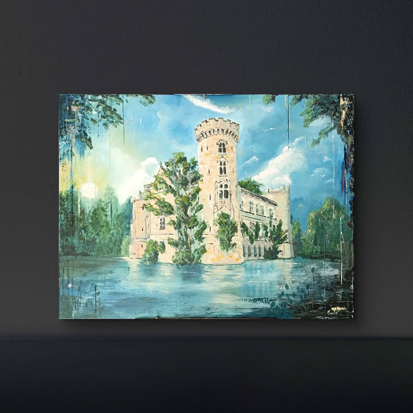 #artpeint #oilpainting #chateau #inspiration