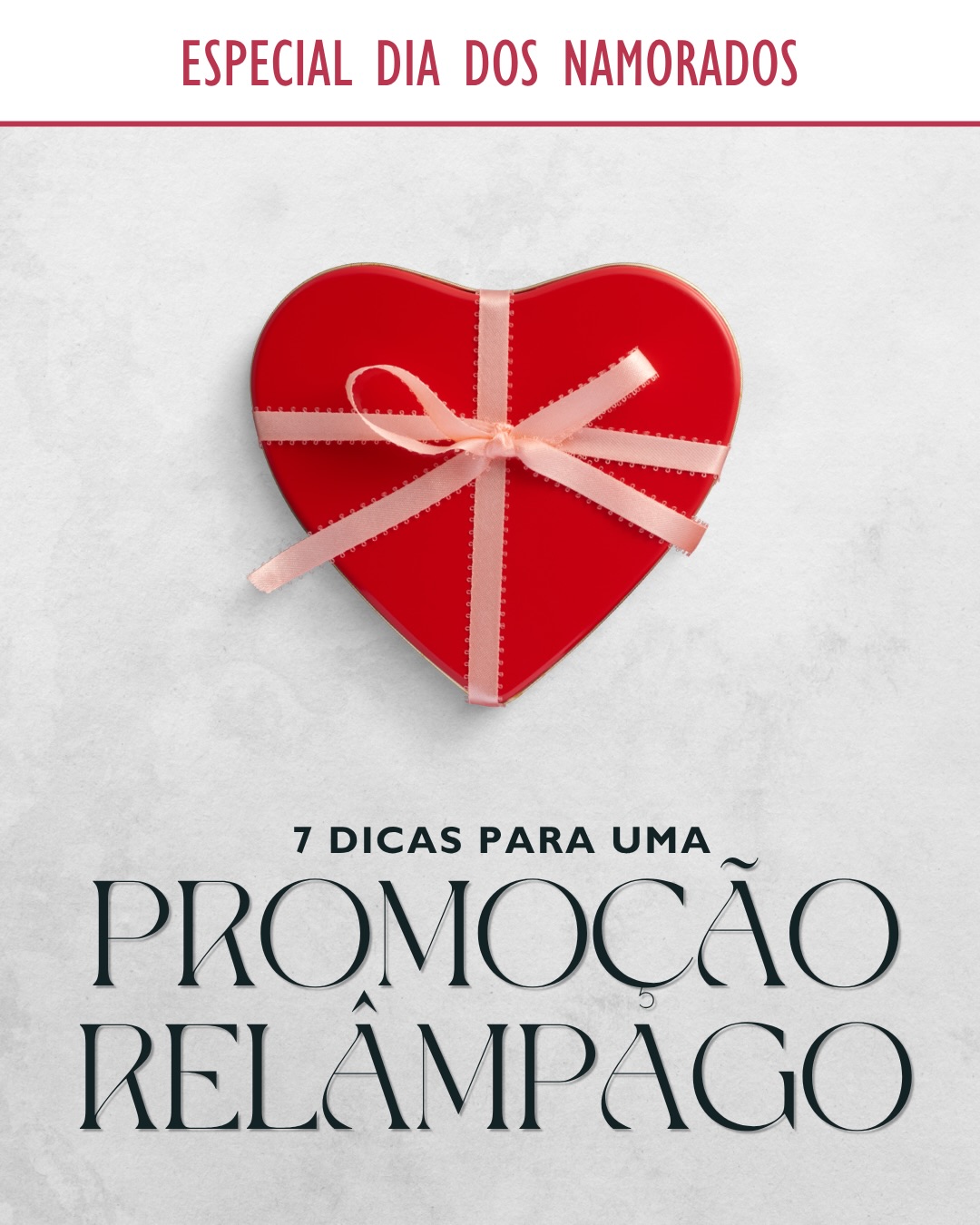 Quem disse que promoção relâmpago serve apenas para grandes datas? Quando bem planejada, ela cria urgência, movimenta as vendas e incentiva a decisão de compra no momento certo.
Neste carrossel, reunimos 7 ideias de promoções relâmpago para ajudar sua marca a aproveitar o clima do Dia dos Namorados e transformar oportunidades em resultados:
O segredo está em criar uma oferta atrativa, comunicar com clareza e despertar o senso de oportunidade no seu público.
Qual dessas estratégias você aplicaria hoje no seu negócio? Conte nos comentários!
#DiaDosNamorados #PromoçãoRelâmpago #Vendas #MarketingDigital #Varejo