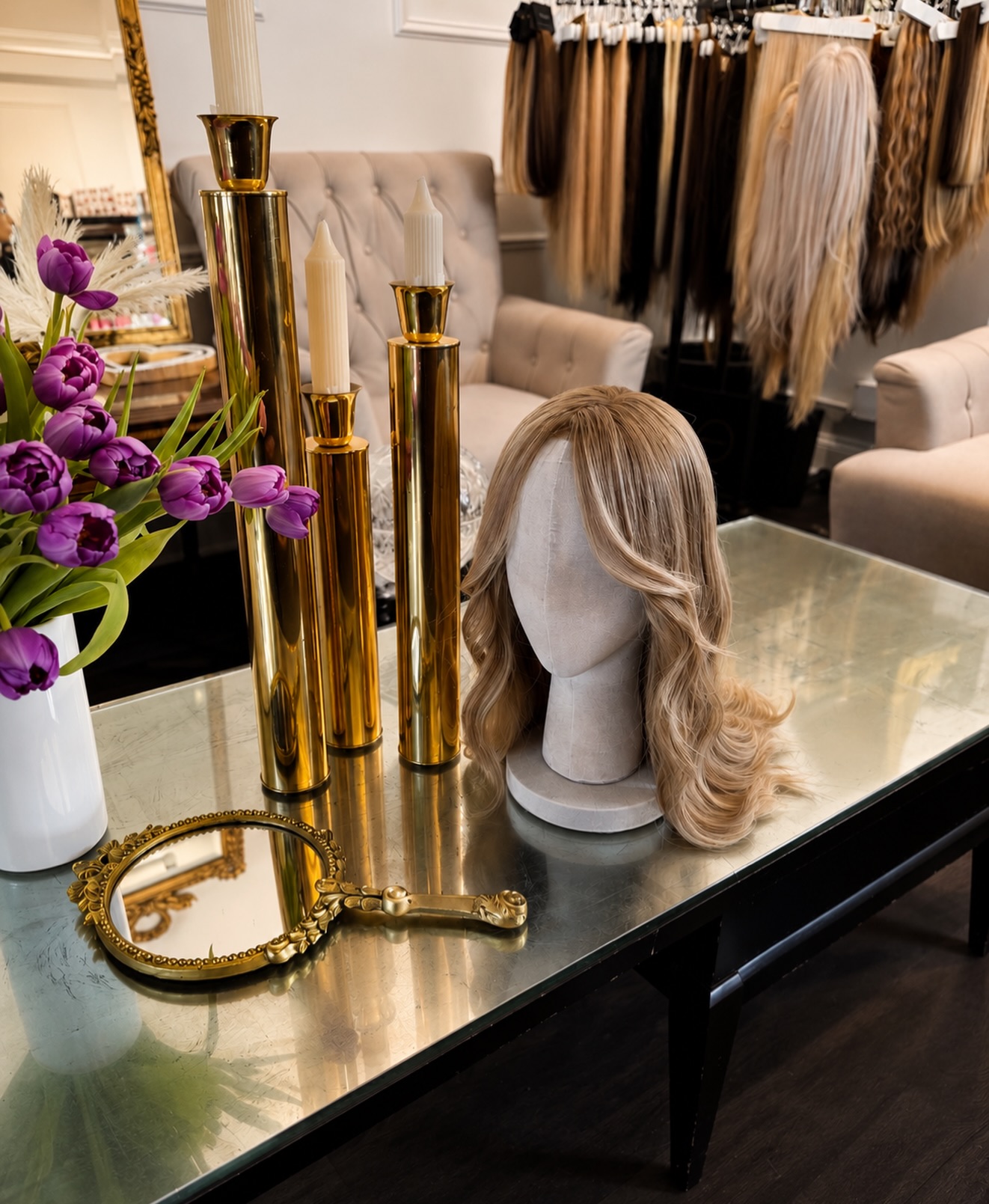 More than a wig. A personalized hair experience.
From color selection and customization to the final styling details, every piece is designed to blend seamlessly and feel uniquely yours.
Luxury, confidence, and beautiful hair, tailored to you. 🤍