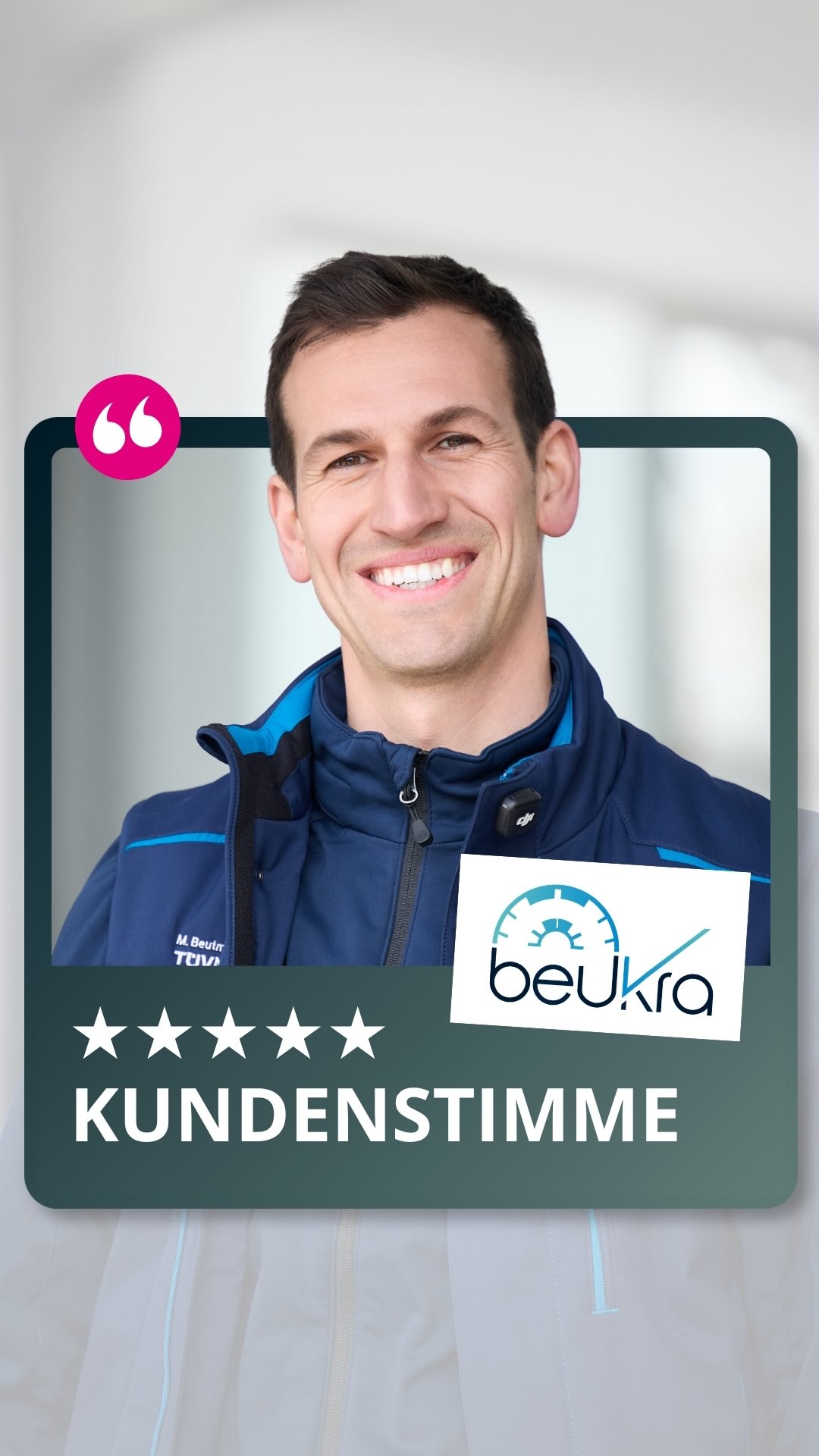 Kundenfeedback, das uns stolz macht! 😍
Wenn Kunden von ihrer Erfahrung mit uns erzählen, ist das für uns das schönste Feedback überhaupt. Vielen Dank an Markus Beutmiller, Geschäftsführer und Inhaber der @beu.kra Kraftfahrzeugüberwachung, für die offenen und wertschätzenden Worte zu unserer Zusammenarbeit und der gemeinsamen Umsetzung des Projekts. 🙌
Vom digitalen Neuauftritt über die Website bis hin zu Social Media und Content-Produktion durften wir BeuKra auf diesem Weg begleiten – und genau solche Projekte lieben wir.🤝
Danke für das Vertrauen. Es war uns eine große Freude, dieses Projekt umzusetzen.
Wir freuen uns auf die weitere Zusammenarbeit! ✅🚀
#huckleberryking #beukra #testimonial #kundenstimme #web