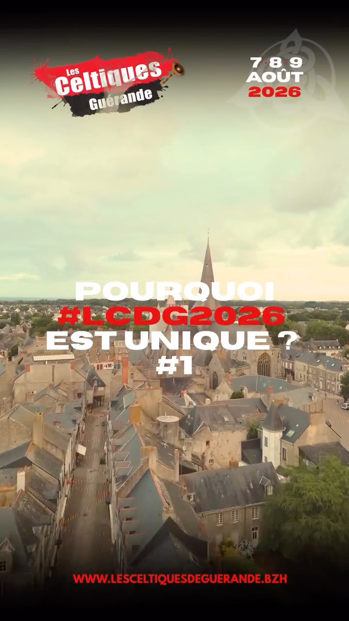 Pourquoi #LCDG2026 est unique ?
#lesceltiquesdeguerande #guerande #villedeguerande #festivals