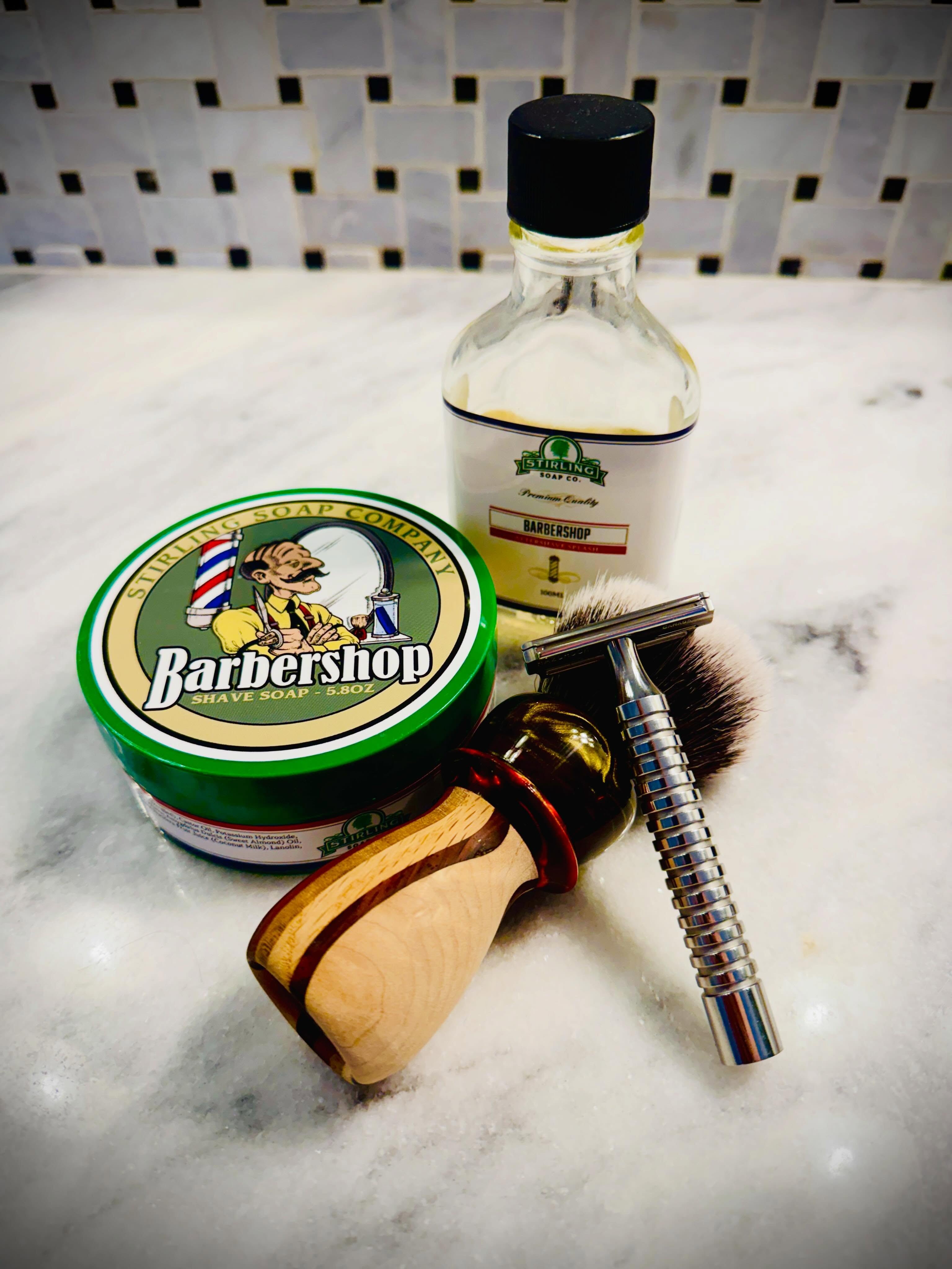 Thank you @stirlingsoap @sawdust.creations @razorock #sotd #wetshaving #shave #fragrance #shavelikeyourgrandpa