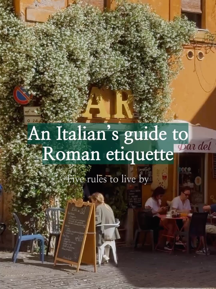 A guide to being less efficient and more alive.
Very Roman. Highly recommended.
Send this to someone whose Google Calendar needs an exorcism 🫶
1. Plans are made in the moment, not three weeks in advance. A Google calendar invite for a Tuesday drink in October is not a plan. It’s a threat.
2. Being 20 minutes late is on time. Anything under 10 minutes is basically early.
3. Talking about your job makes you boring. Nobody at aperitivo hour is your LinkedIn connection. Find a scandal. A hobby. A feeling. Work should be limited to 9-5.
4. Lunch breaks are at least an hour. Glass of wine included.
This is just basic civilisation. Your desk will be there when you get back. Unfortunately.
5. Insults are not as personal or as heavy as you think. Give it back, laugh and move on. It’s just seasoning. In some cases, a show of affection.
#RomanEtiquette #Italianphilosophy #LifeInLondon