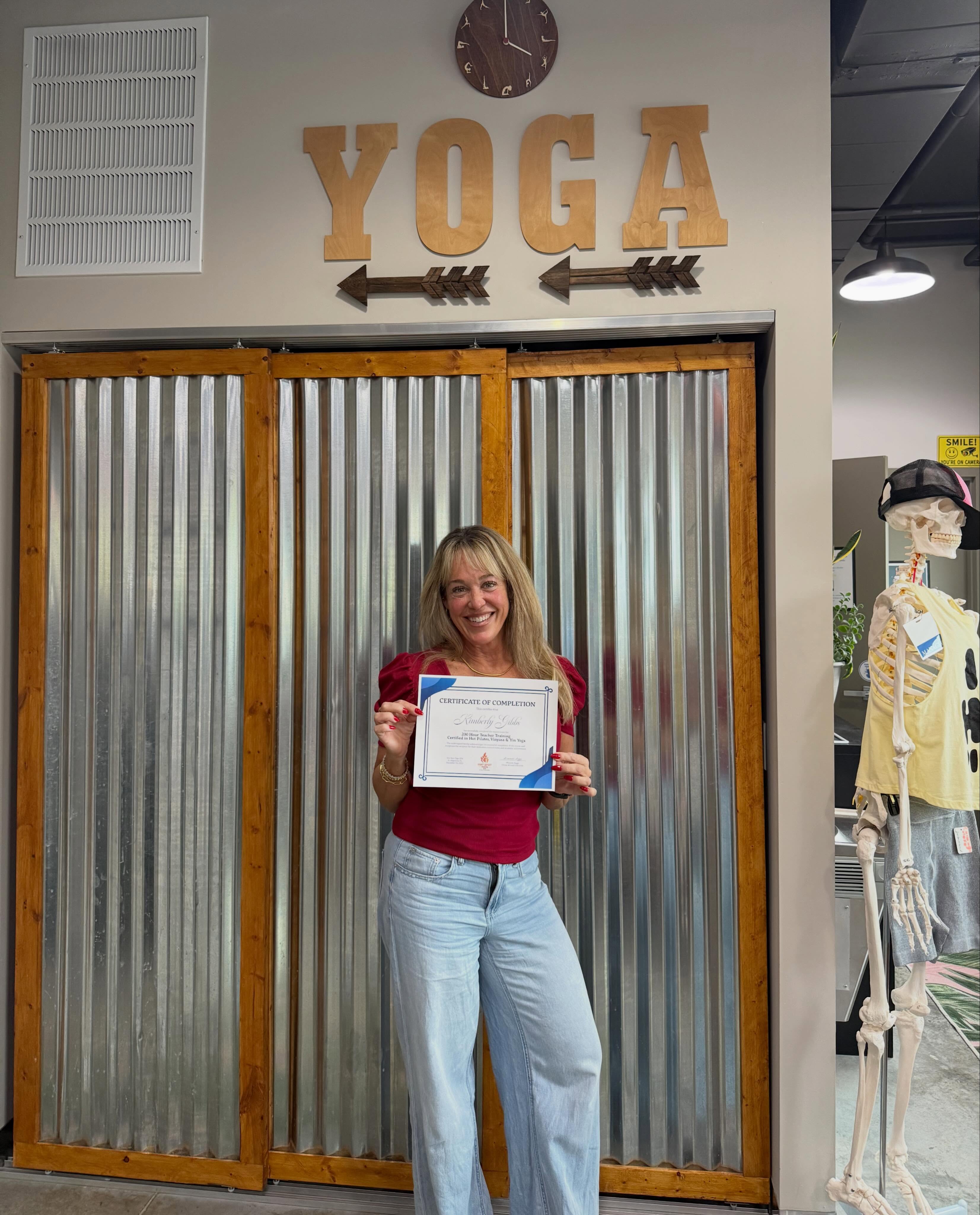 Friday nights just got hotter!
Class is at 6pm, Hot Pilates with Weights with Kim! 🔥
-
Catch Kim every week:
Fridays @ 11am warm Slow Flow Vinyasa
Fridays @ 6pm Hot Pilates with Weights
Saturdays @ 7:30am Hot Pilates with Weights
-
Kimberly has been a devoted student of yoga and movement for over 25 years. Her journey began on the mat as a way to connect mind and body — and over the years, it has grown into a lifelong passion for strength, mindfulness, and self-discovery.
After decades of practicing and exploring various styles, Kimberly completed her 200-hour training in Vinyasa, Yin, and Pilates, bringing together balance, energy, and intentional movement in every class she leads. Her high-energy teaching style blends the fluidity of yoga with the mindful burn of Pilates, creating an experience that challenges the body while nurturing the soul.
Kimberly’s classes invite students to push their limits with grace, find strength through breath, and leave feeling empowered, grounded, and deeply connected. She believes that every moment on the mat is a chance to rediscover yourself — one breath, one movement, one intention at a time.
-
Book a class with Kim this week! ❤️
#yogateacher #pilatesteacher #sta