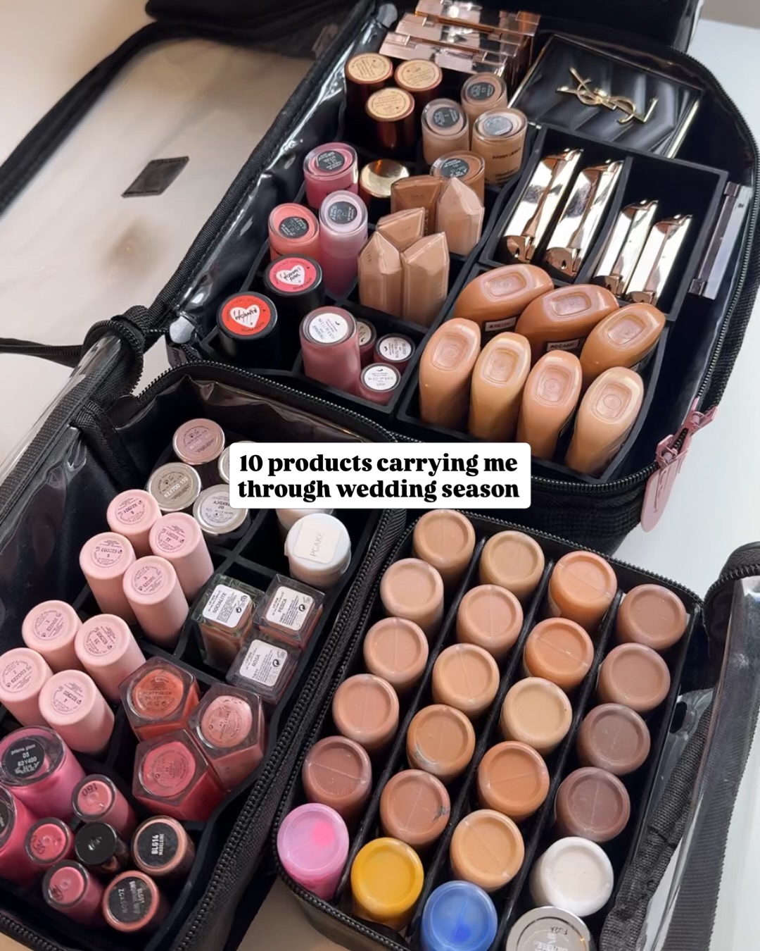 Spot any of your faves? 👀
And of course so many more, these were the first 10 that came to my head! ✨🩷
#makeupartistlondon #makeupkit
Pro makeup artist kit
What’s in my bridal makeup kit
Bridal MUA kit tour