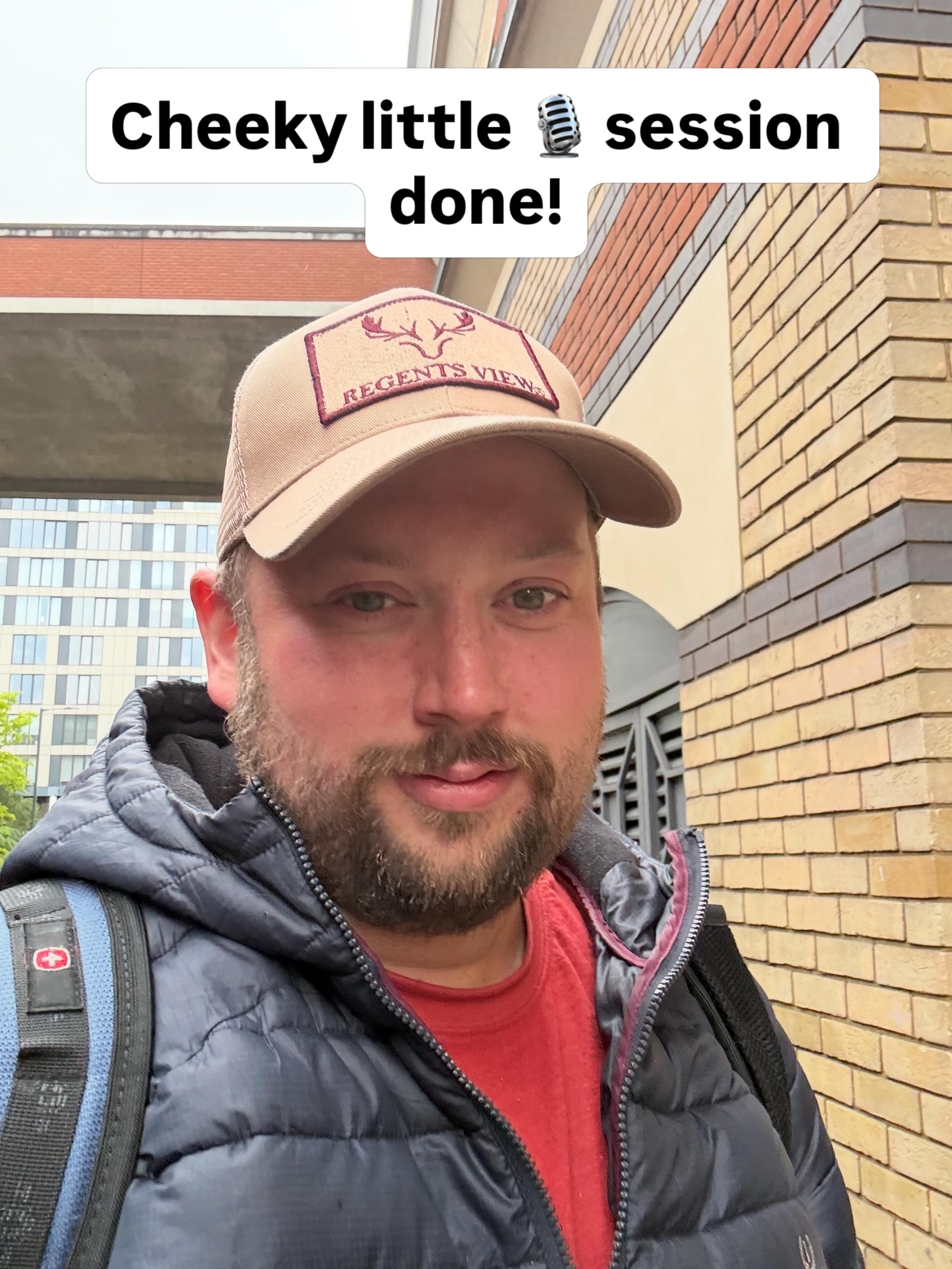 Amazing little session done, can’t speak a word about it but nice to drive down to London for a change despite the horrific weather 🌧️ can’t wait to be able to tell you more! #actor #voiceactor #vo #voiceover #acting